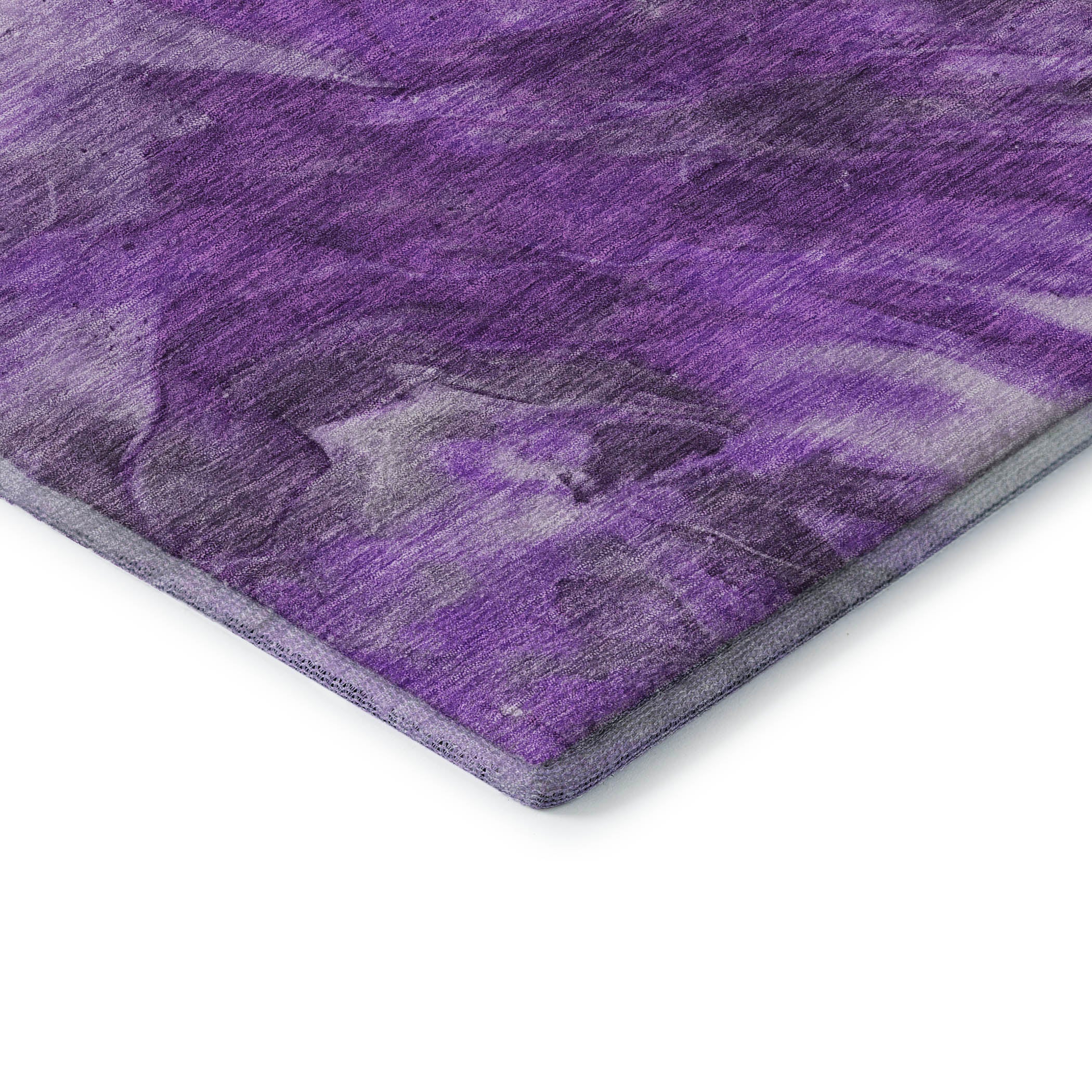 Colombo Machine Washable Transitional Purple Rug 1'8" x 2'6" #shape_Rectangle