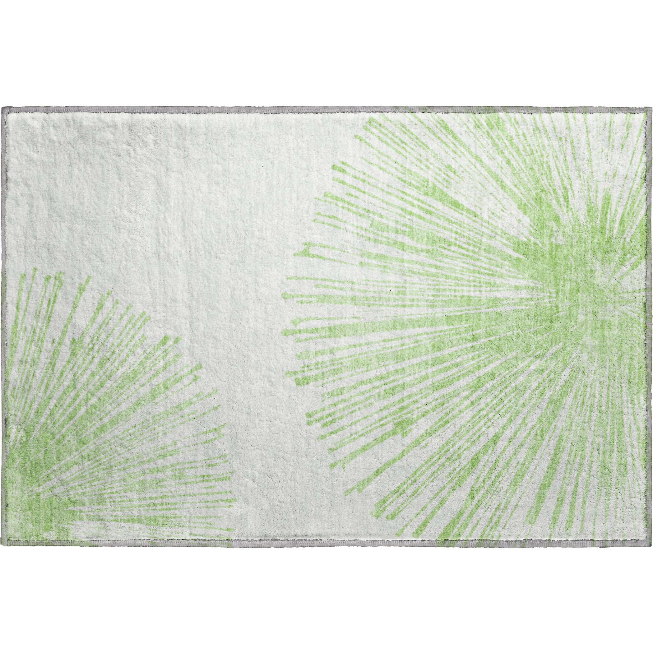 Dubrovnik Machine Washable Transitional Aloe Green Rug 1'8" x 2'6" #shape_Rectangle
