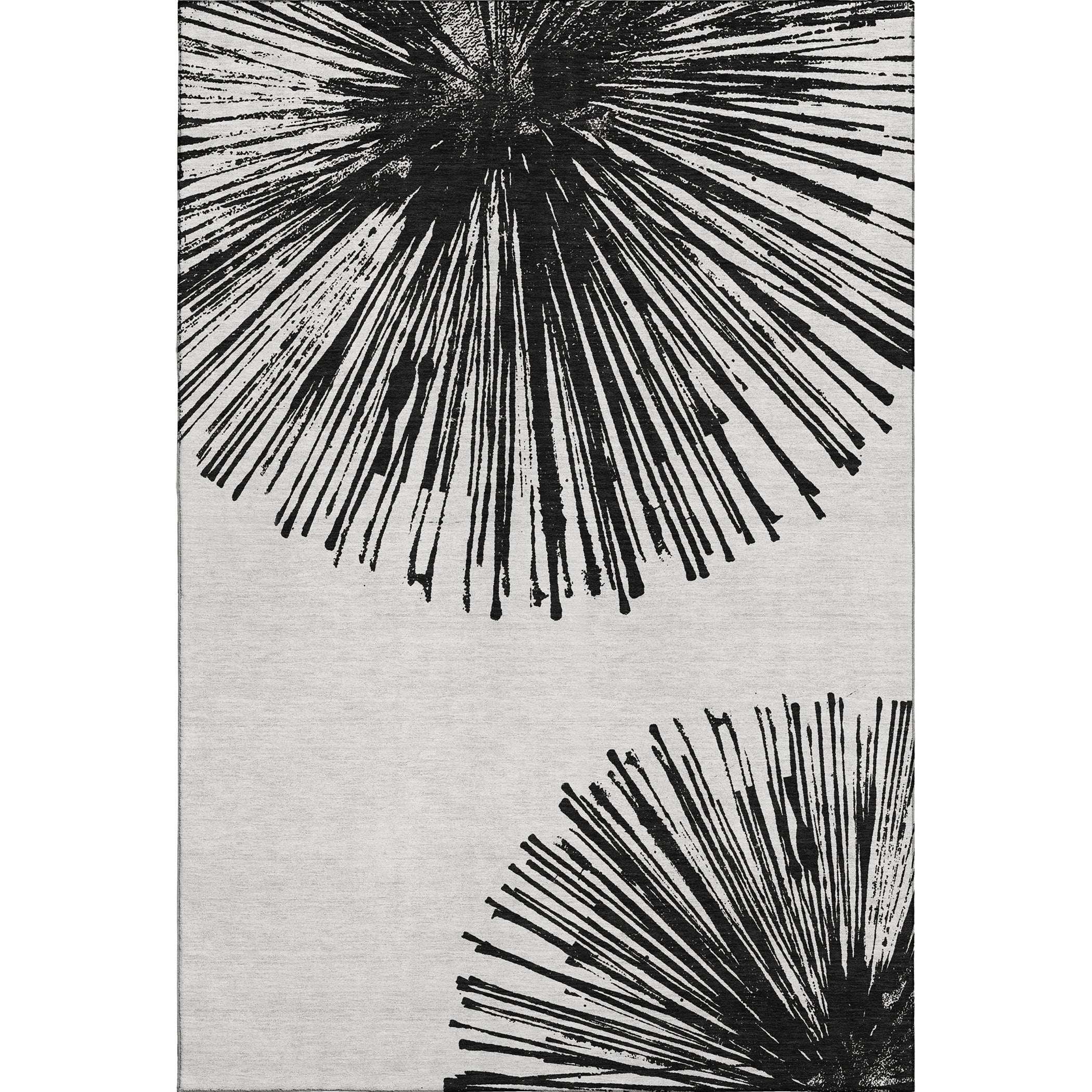 Dubrovnik Machine Washable Transitional Black Rug 2'6" x 3'10" #shape_Rectangle
