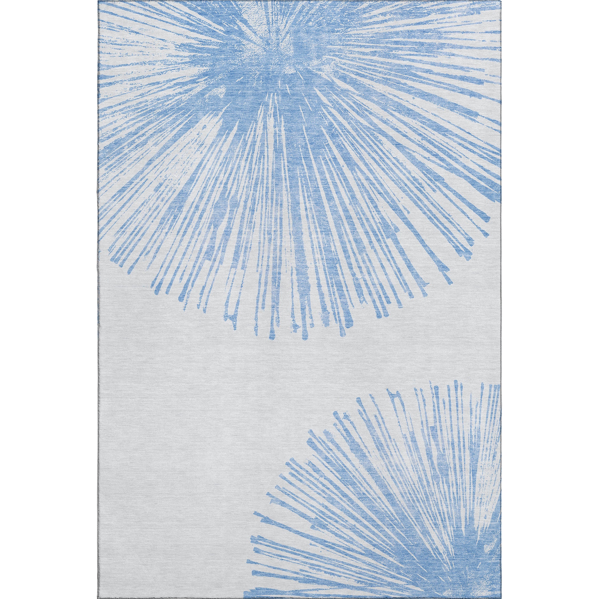 Dubrovnik Machine Washable Transitional Denim Blue Rug 2'6" x 3'10" #shape_Rectangle