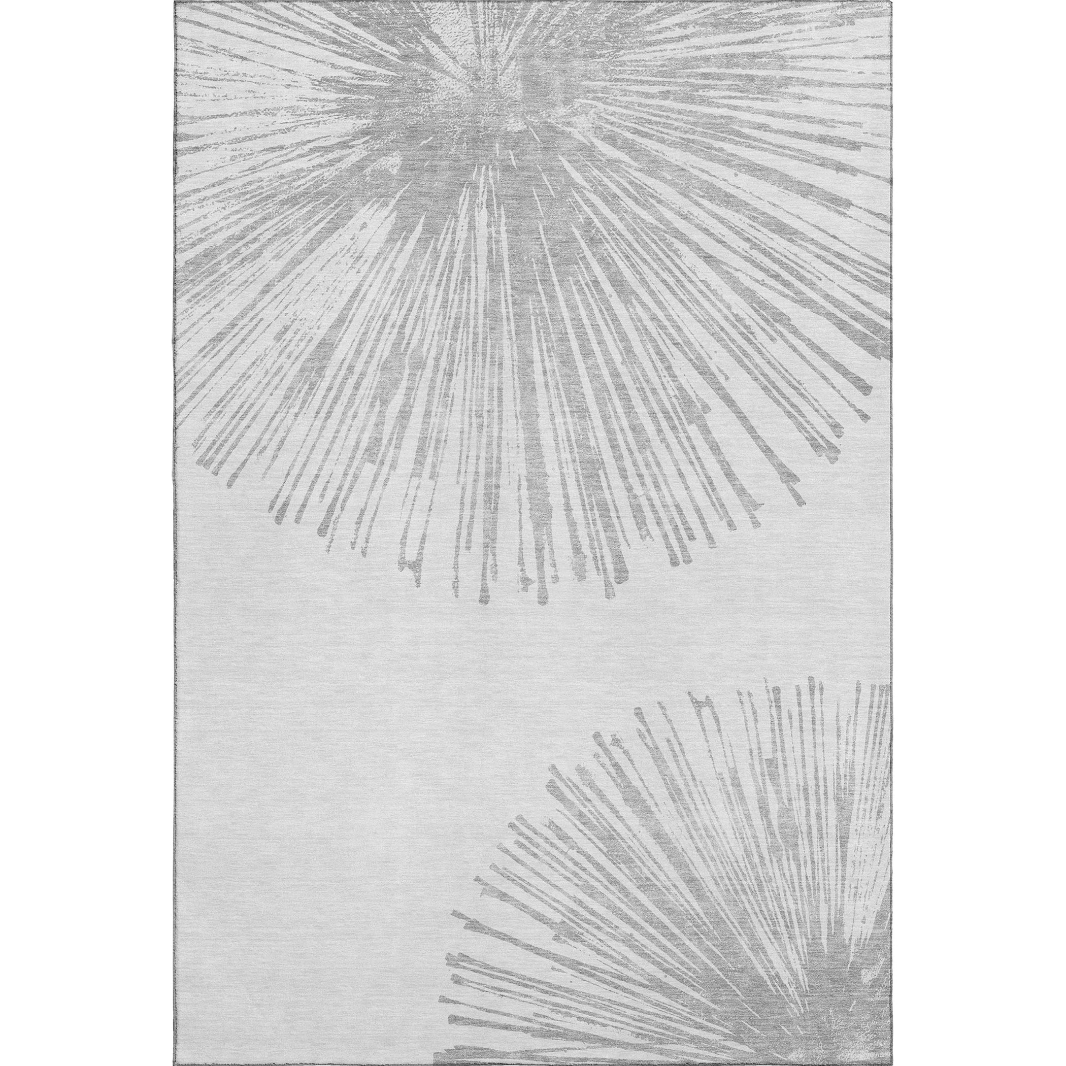 Dubrovnik Machine Washable Transitional Gray Rug 2'6" x 3'10" #shape_Rectangle