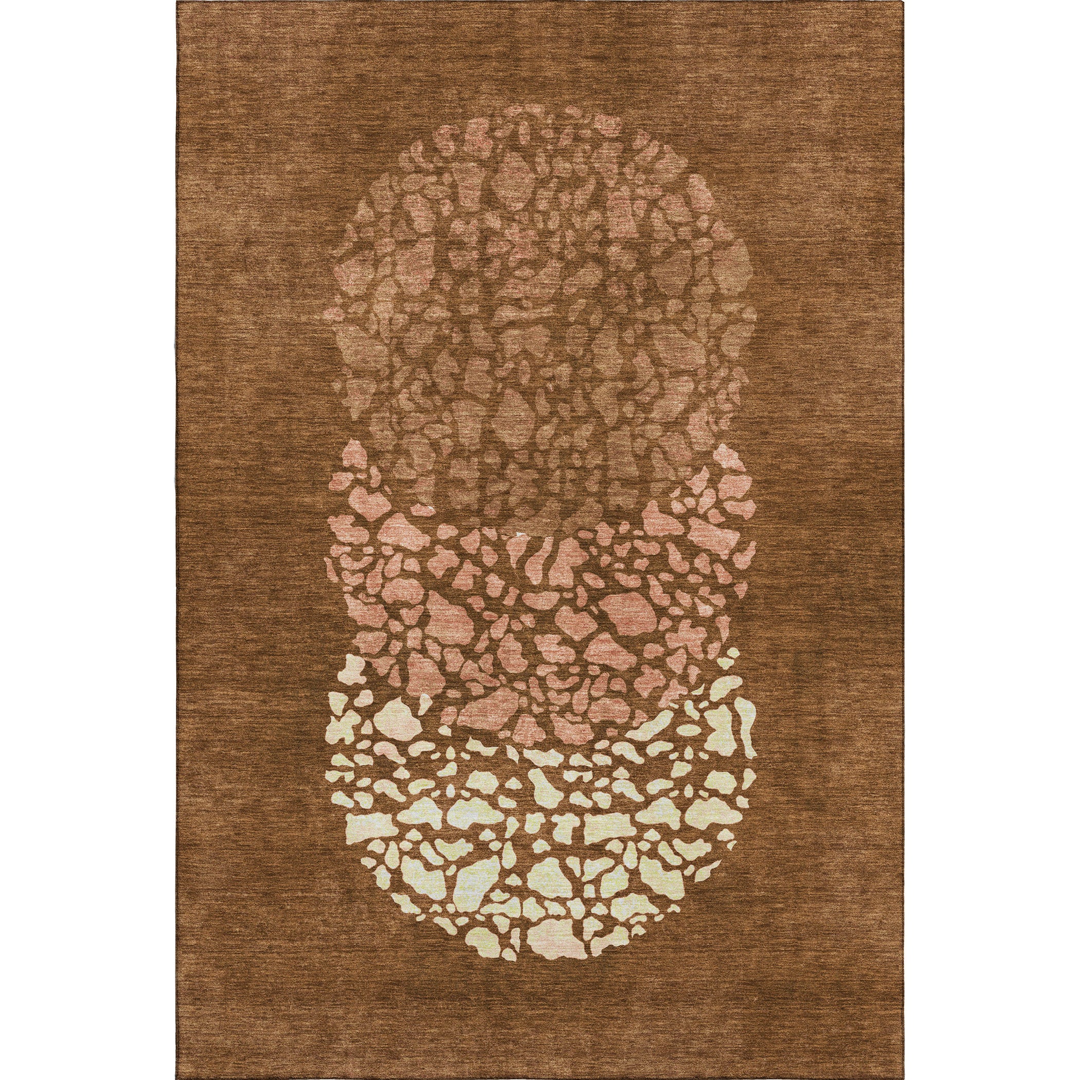 Reykjavik Machine Washable Transitional Paprika Orange Rug 2'6" x 3'10" #shape_Rectangle