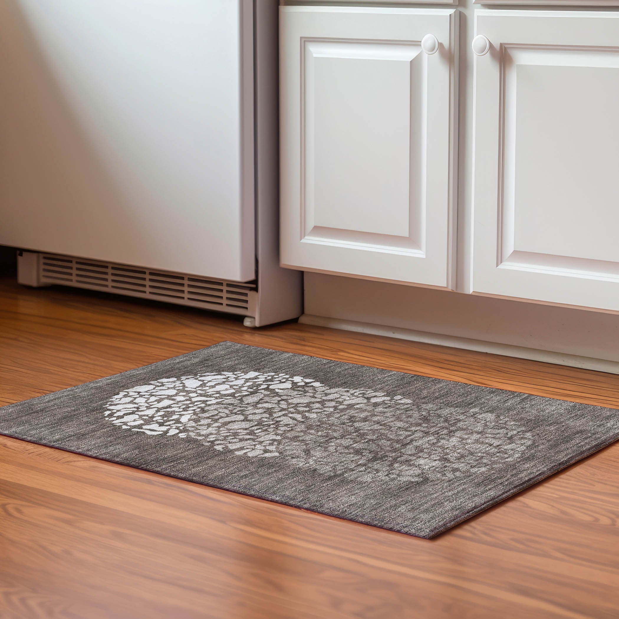 Reykjavik Machine Washable Transitional Taupe Brown Rug 1'8" x 2'6" #shape_Rectangle