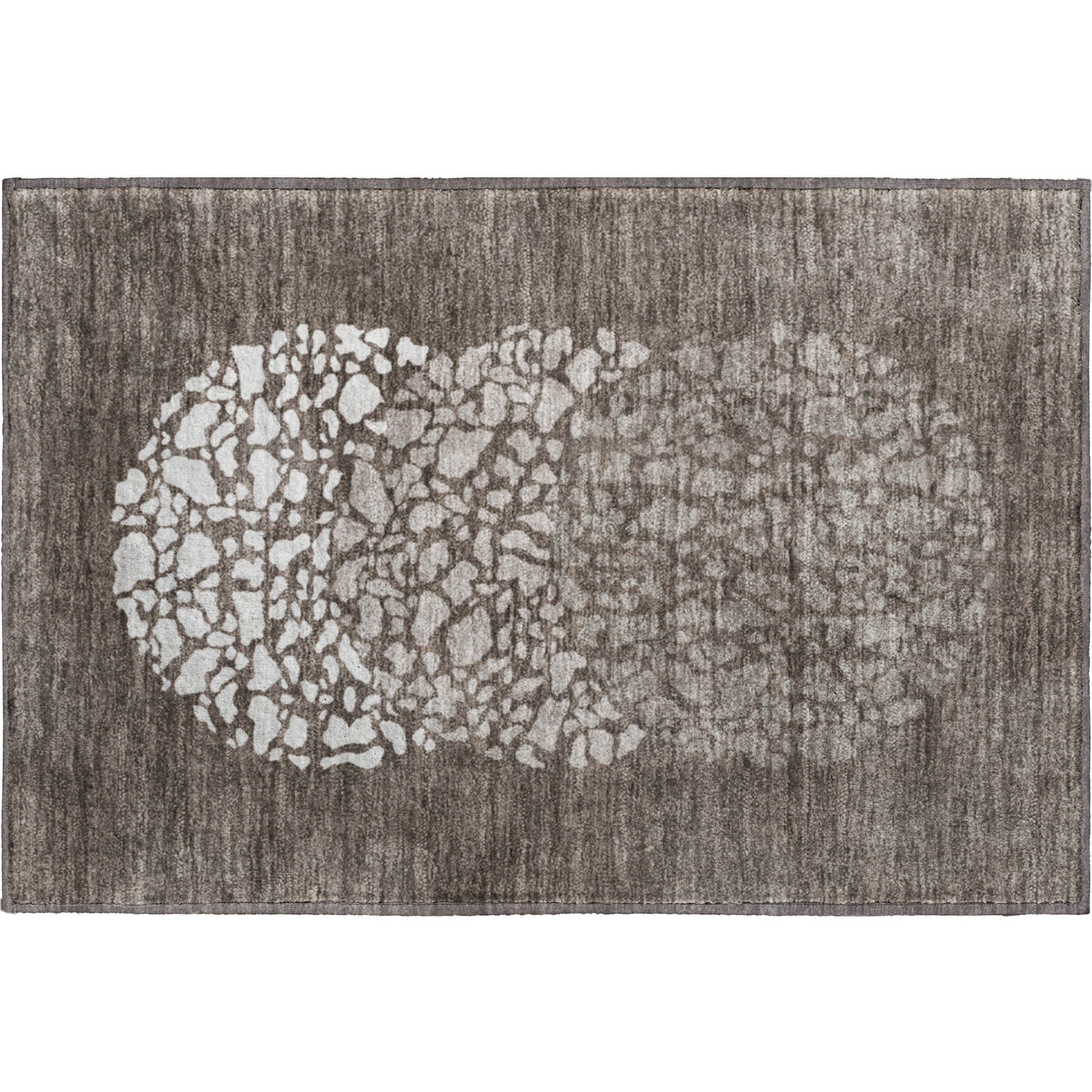 Reykjavik Machine Washable Transitional Taupe Brown Rug 1'8" x 2'6" #shape_Rectangle