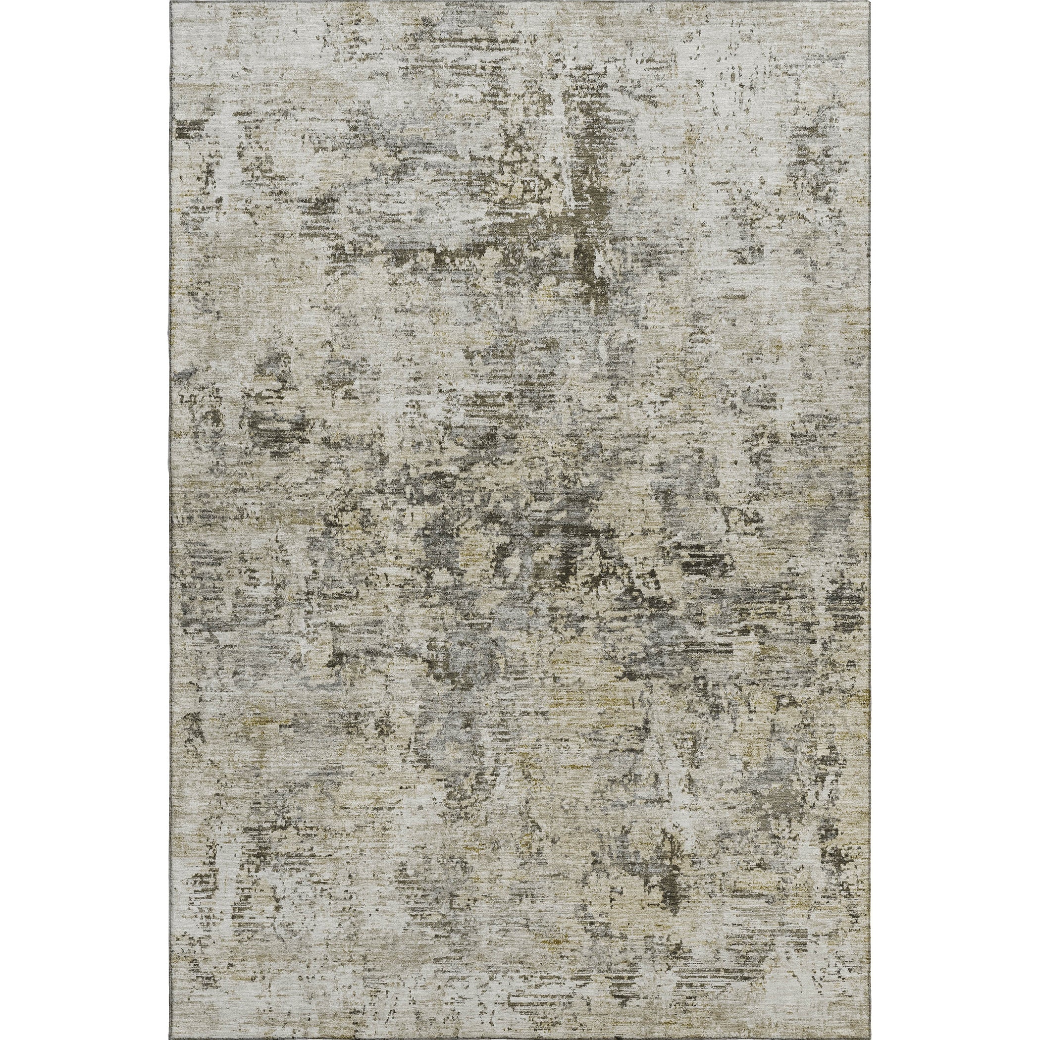 Antigua Machine Washable Transitional Taupe Brown Rug 2'6" x 3'10" #shape_Rectangle