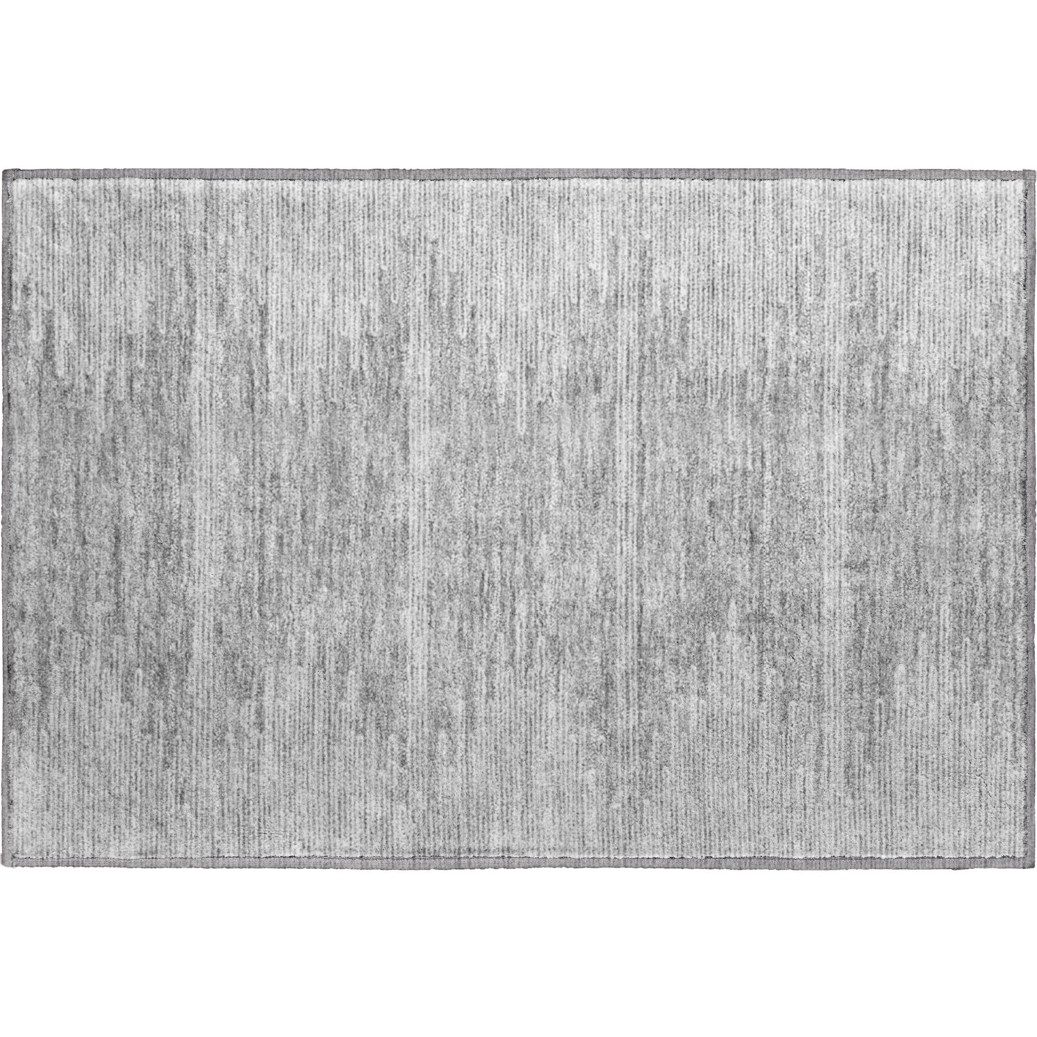 Seoul Machine Washable Transitional Gray Rug 1'8" x 2'6" #shape_Rectangle
