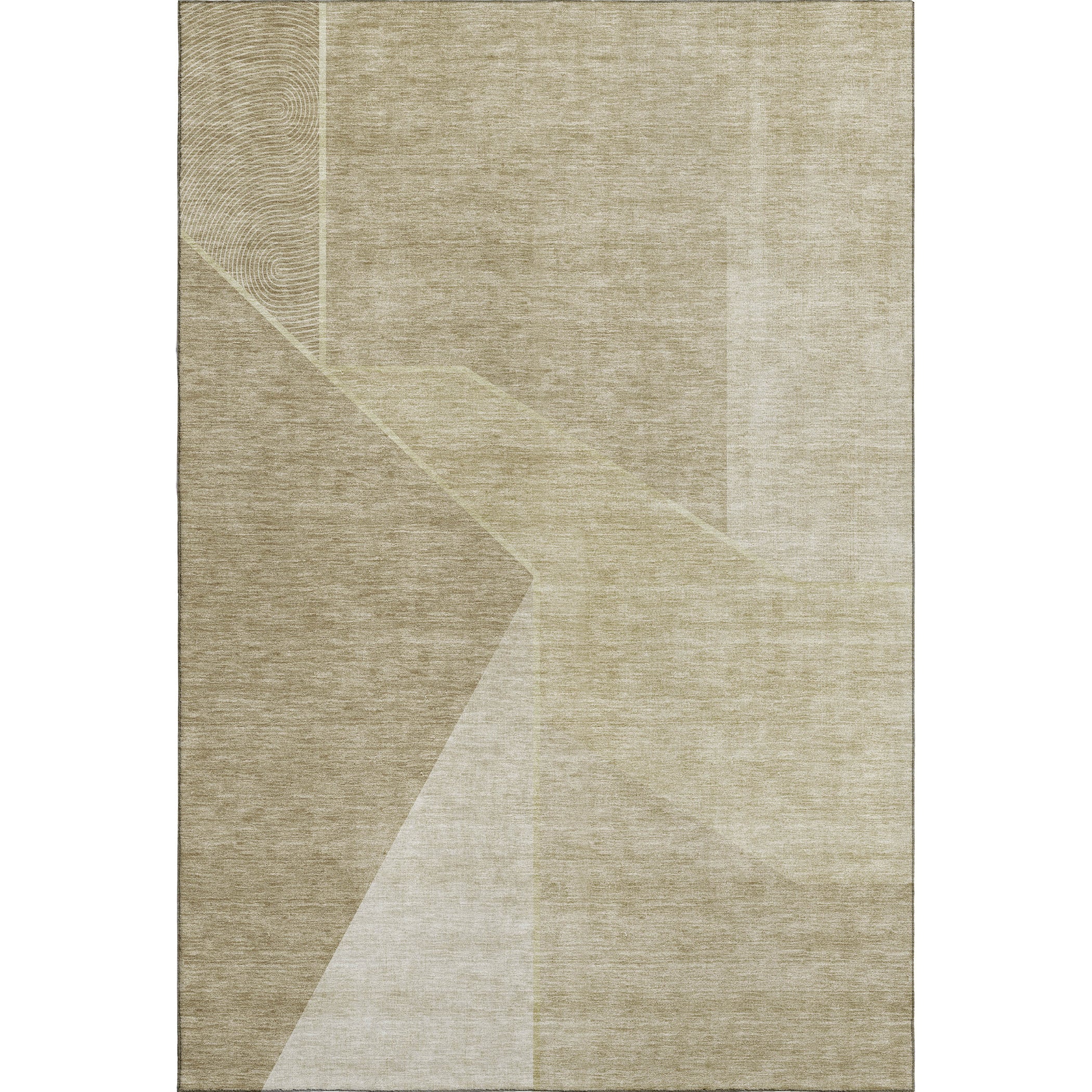 Bangkok Machine Washable Transitional Beige Brown Rug 2'6" x 3'10" #shape_Rectangle