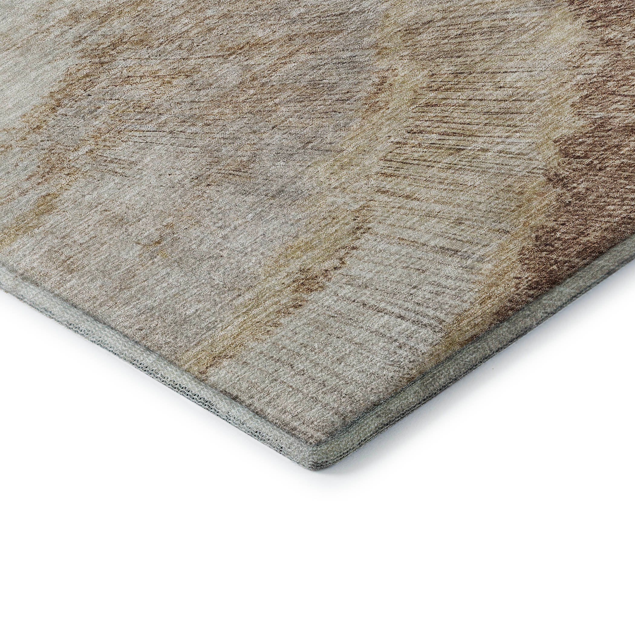 Chiang Mai Machine Washable Transitional Brown Rug 1'8" x 2'6" #shape_Rectangle