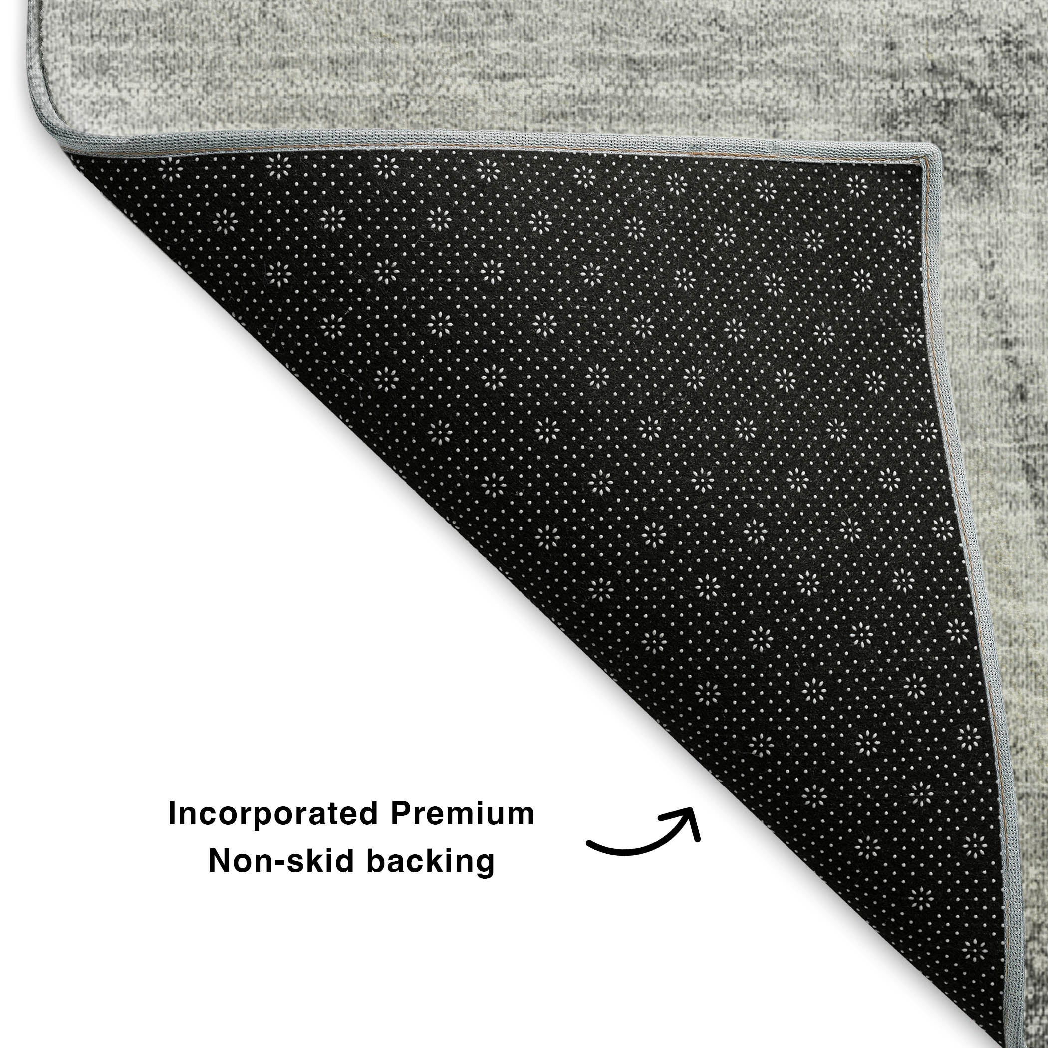 Chiang Mai Machine Washable Transitional Gray Rug 1'8" x 2'6" #shape_Rectangle