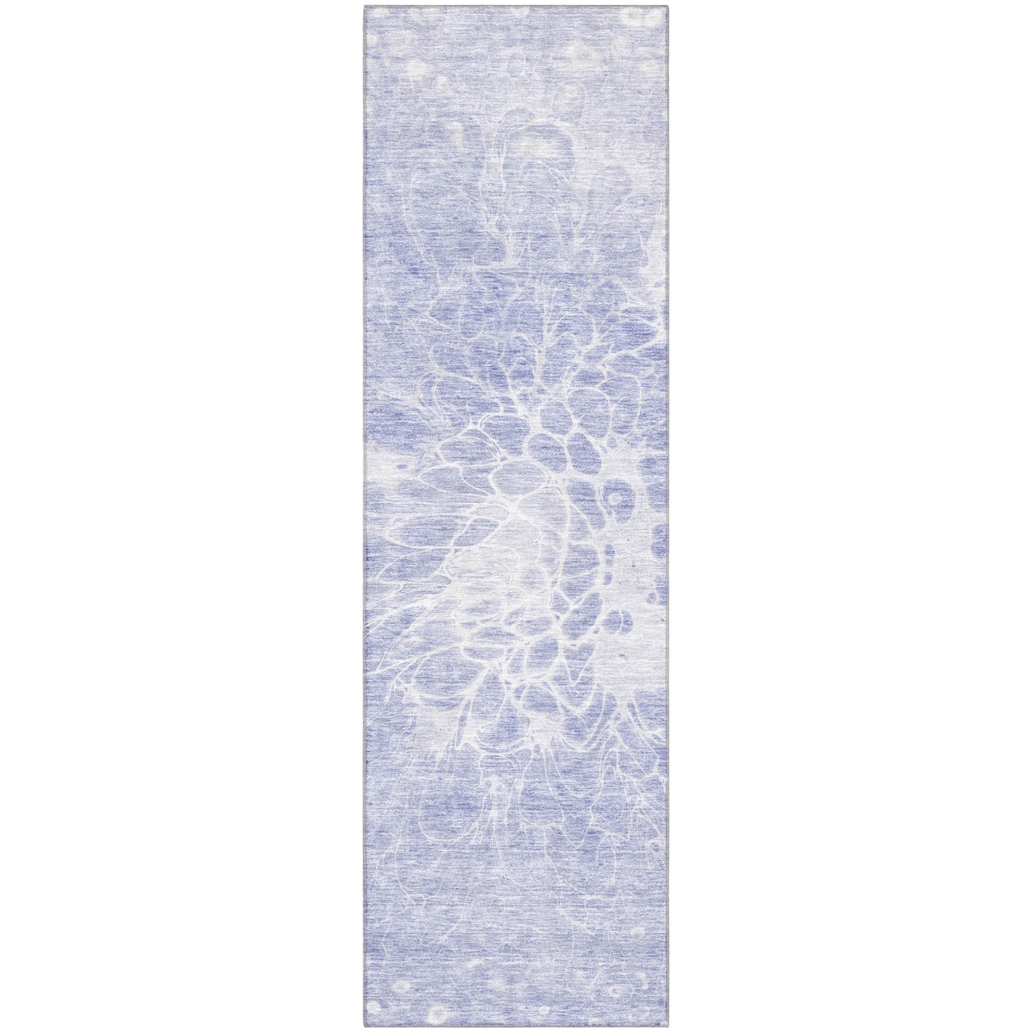 Lucerne Machine Washable Transitional Lavender Purple Rug 2'3" x 7'6" #shape_Runner