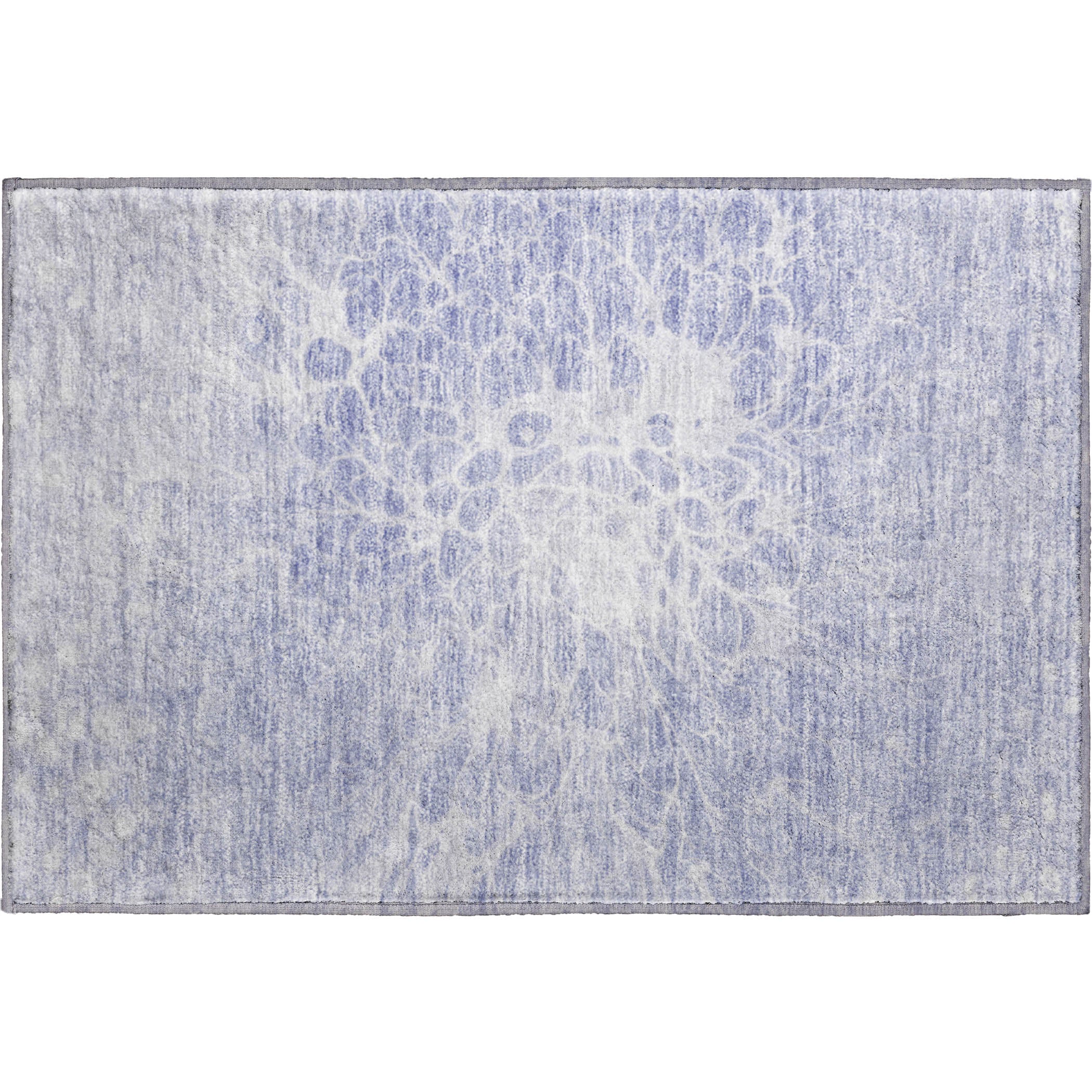 Lucerne Machine Washable Transitional Lavender Purple Rug 1'8" x 2'6" #shape_Rectangle