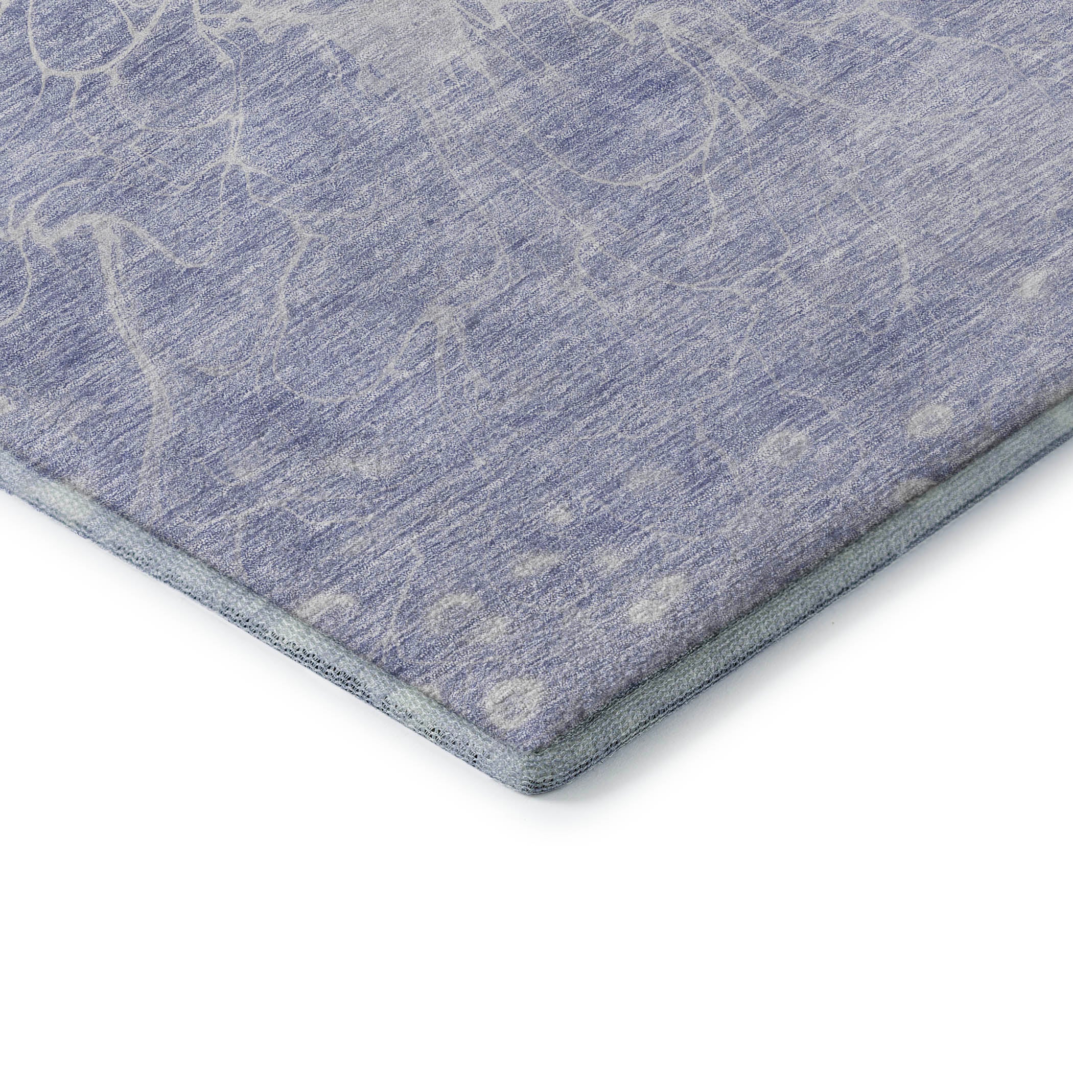 Lucerne Machine Washable Transitional Lavender Purple Rug 1'8" x 2'6" #shape_Rectangle