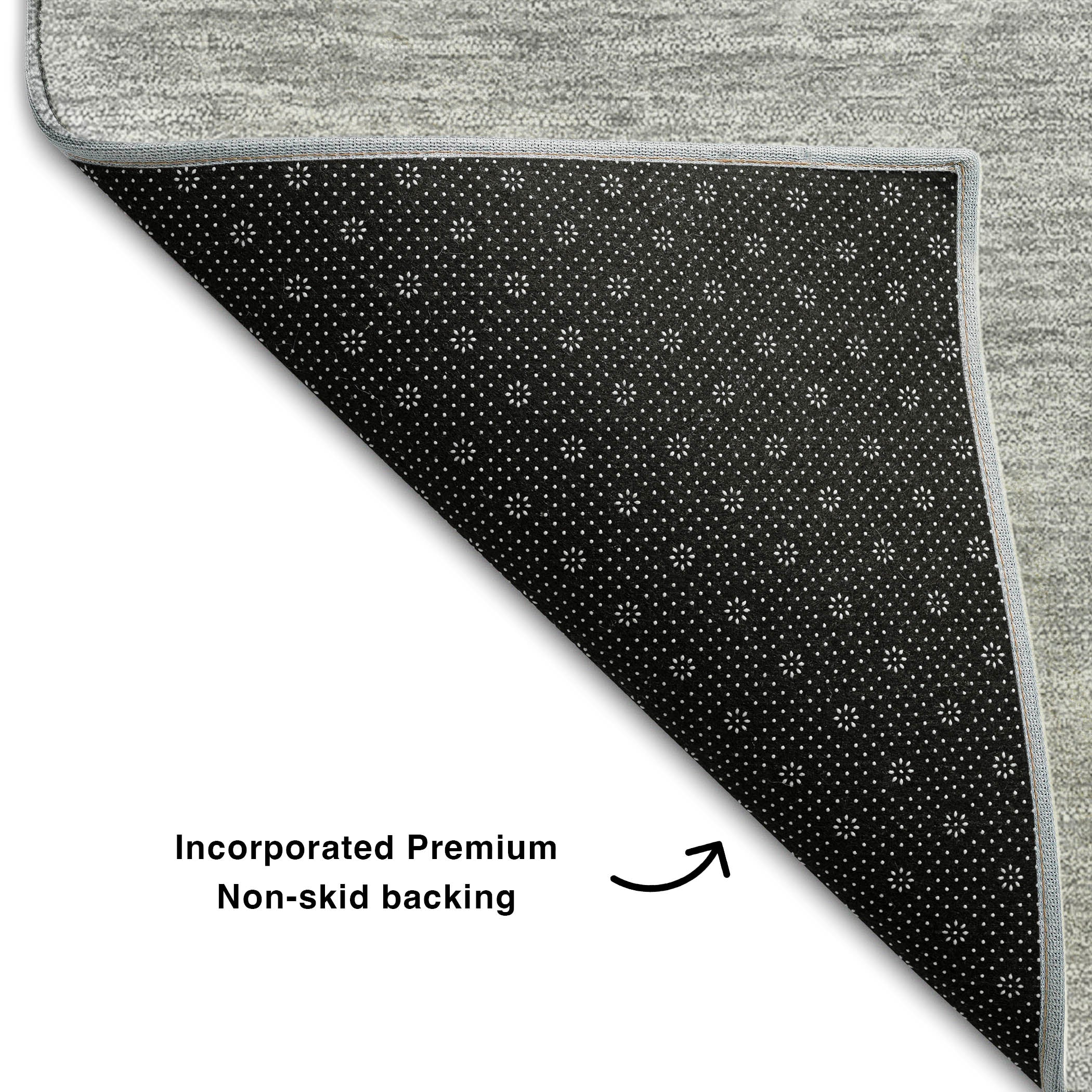 Lucerne Machine Washable Transitional Silver Gray Rug 1'8" x 2'6" #shape_Rectangle
