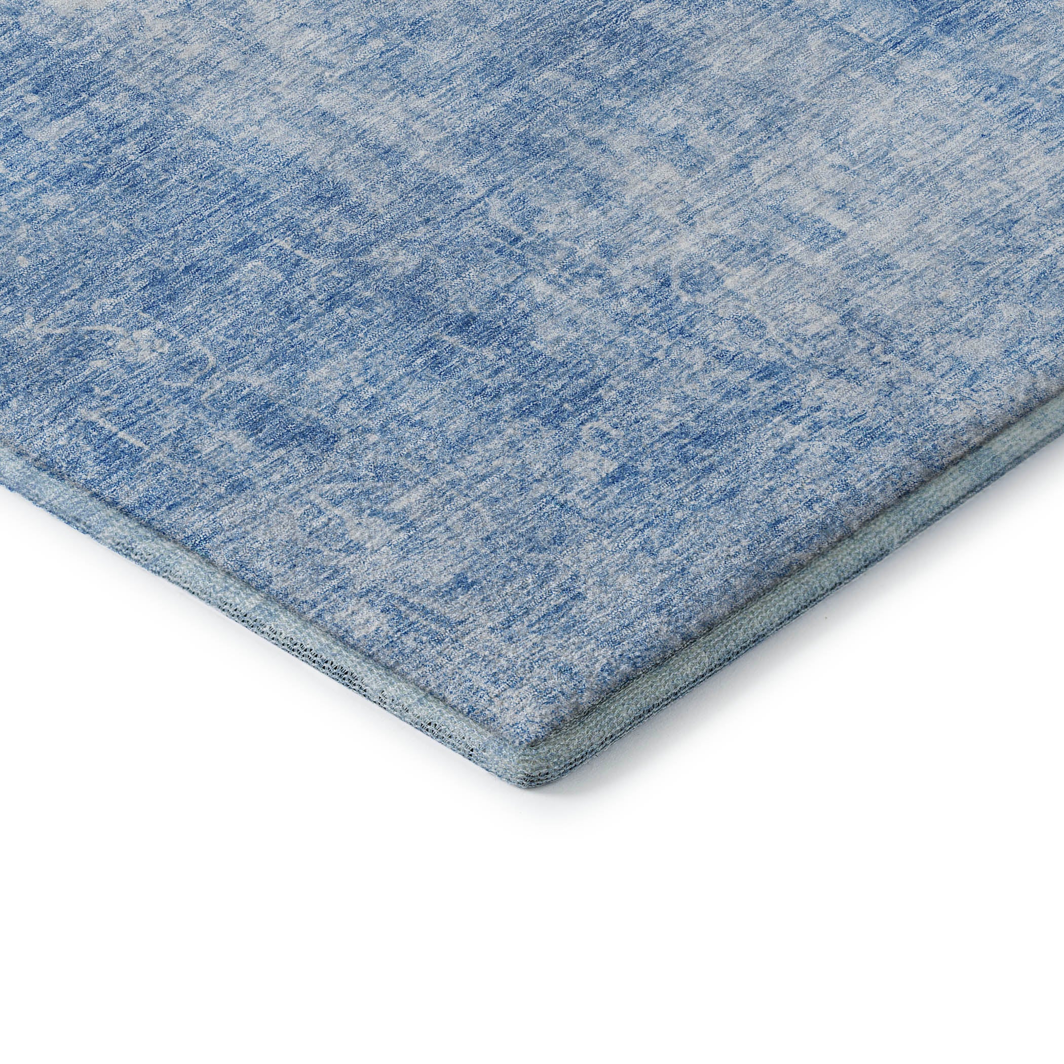 Bergen Machine Washable Transitional Blue Rug 1'8" x 2'6" #shape_Rectangle