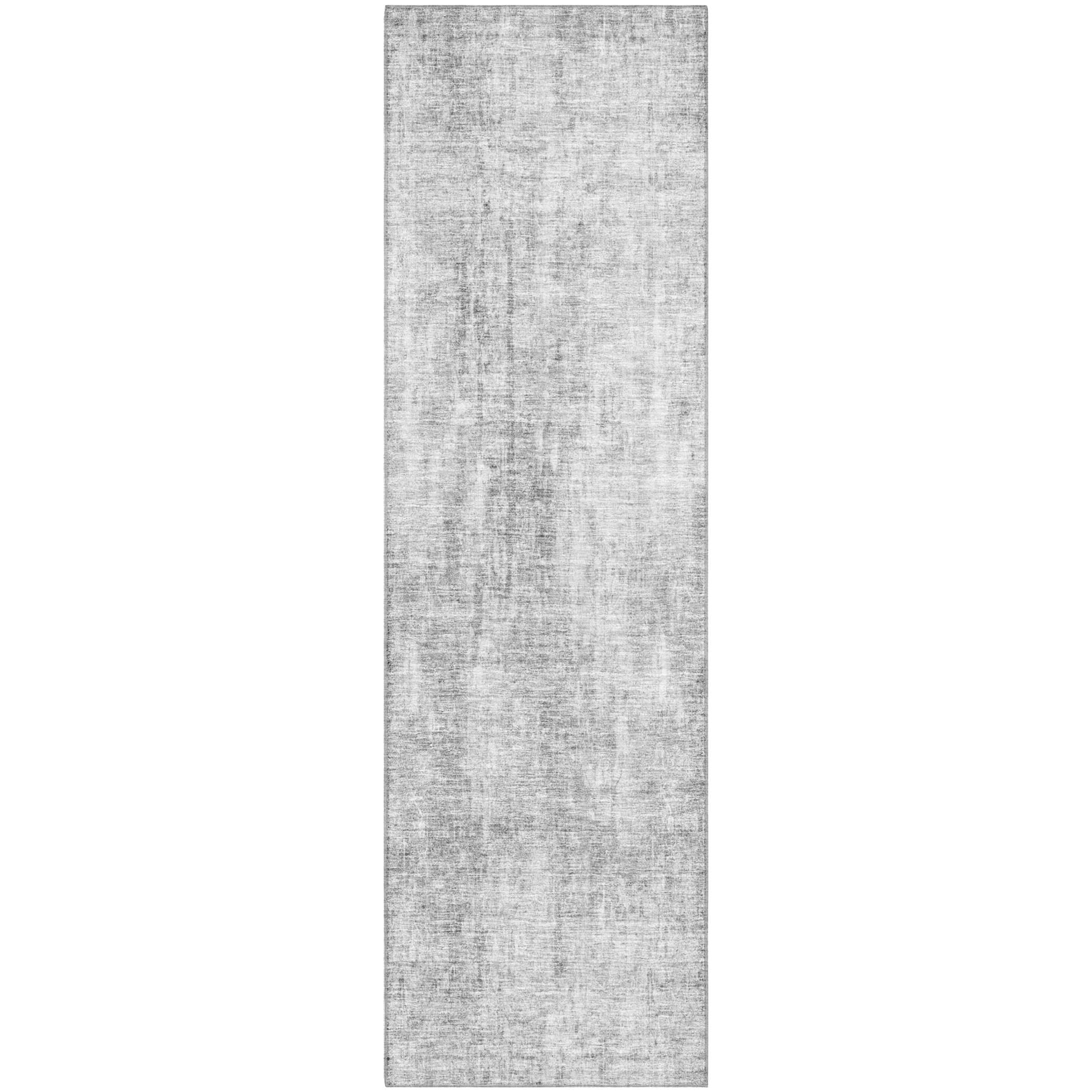 Bergen Machine Washable Transitional Gray Rug 2'3" x 7'6" #shape_Runner