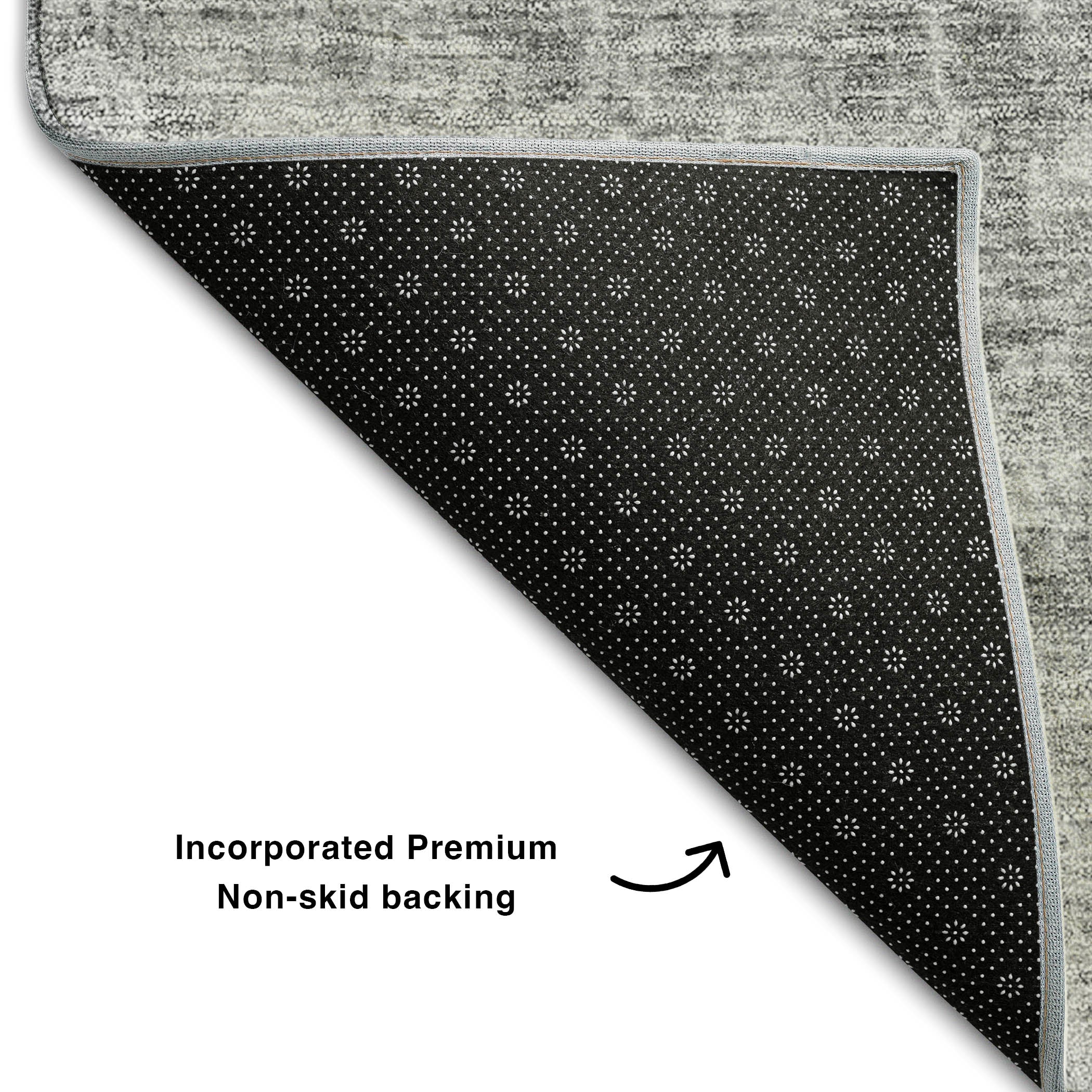 Bergen Machine Washable Transitional Gray Rug 1'8" x 2'6" #shape_Rectangle