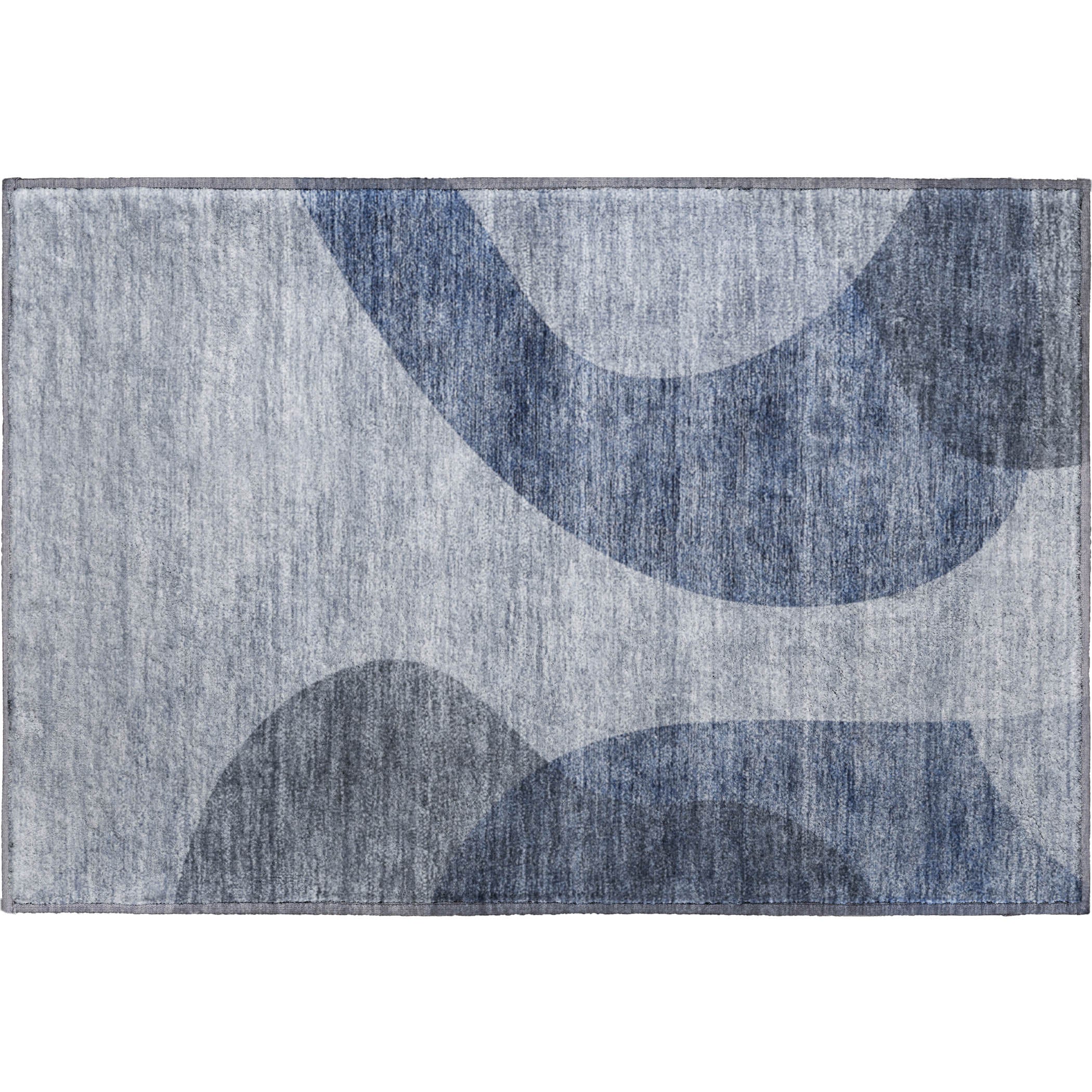Bogota Machine Washable Transitional Blue Rug 1'8" x 2'6" #shape_Rectangle
