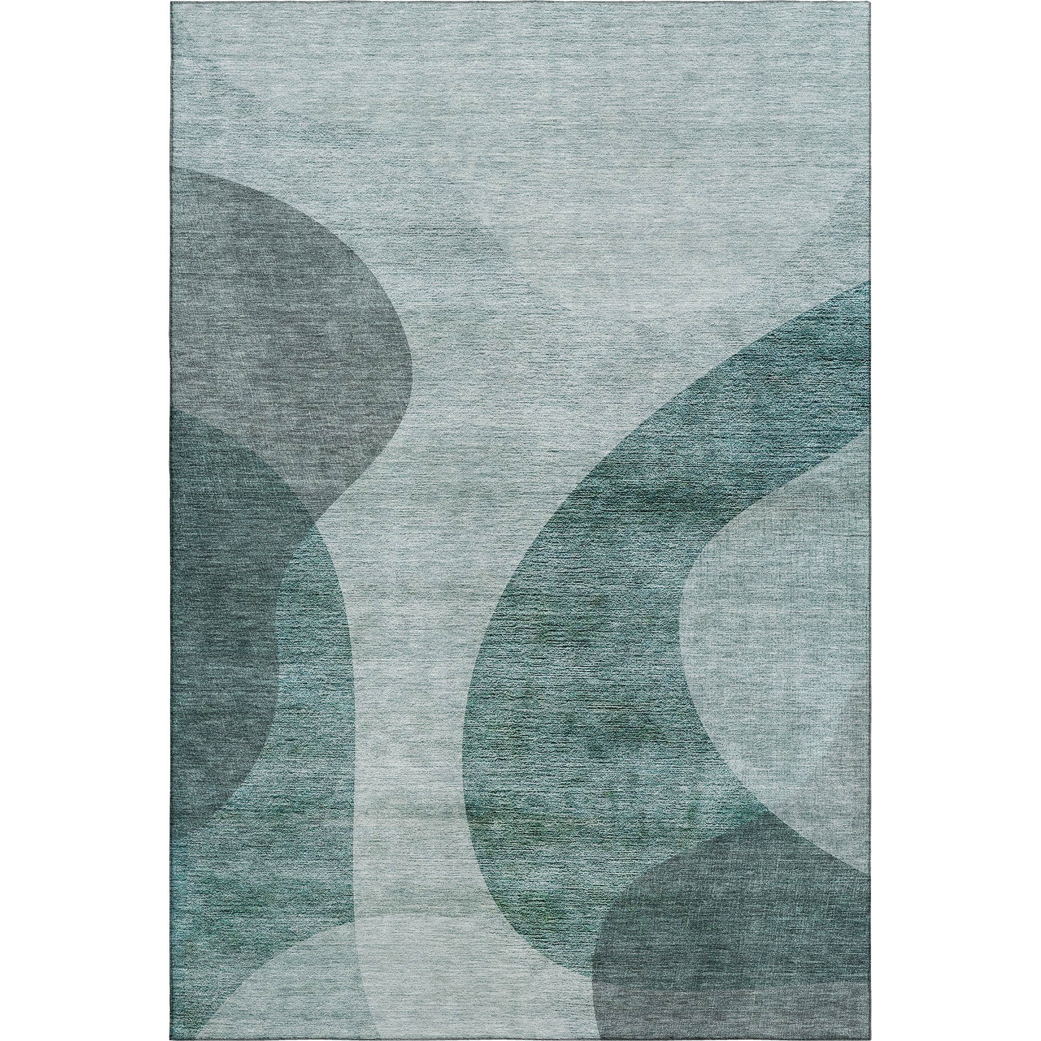 Bogota Machine Washable Transitional Green Rug 2'6" x 3'10" #shape_Rectangle