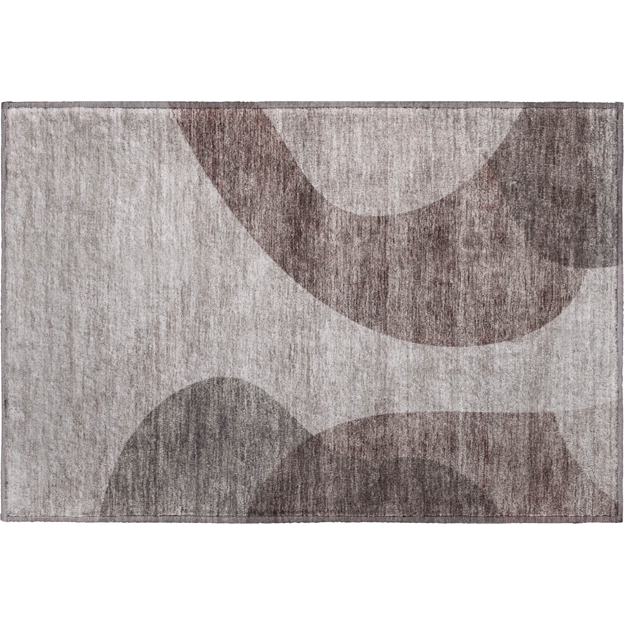 Bogota Machine Washable Transitional Mocha Brown Rug 1'8" x 2'6" #shape_Rectangle