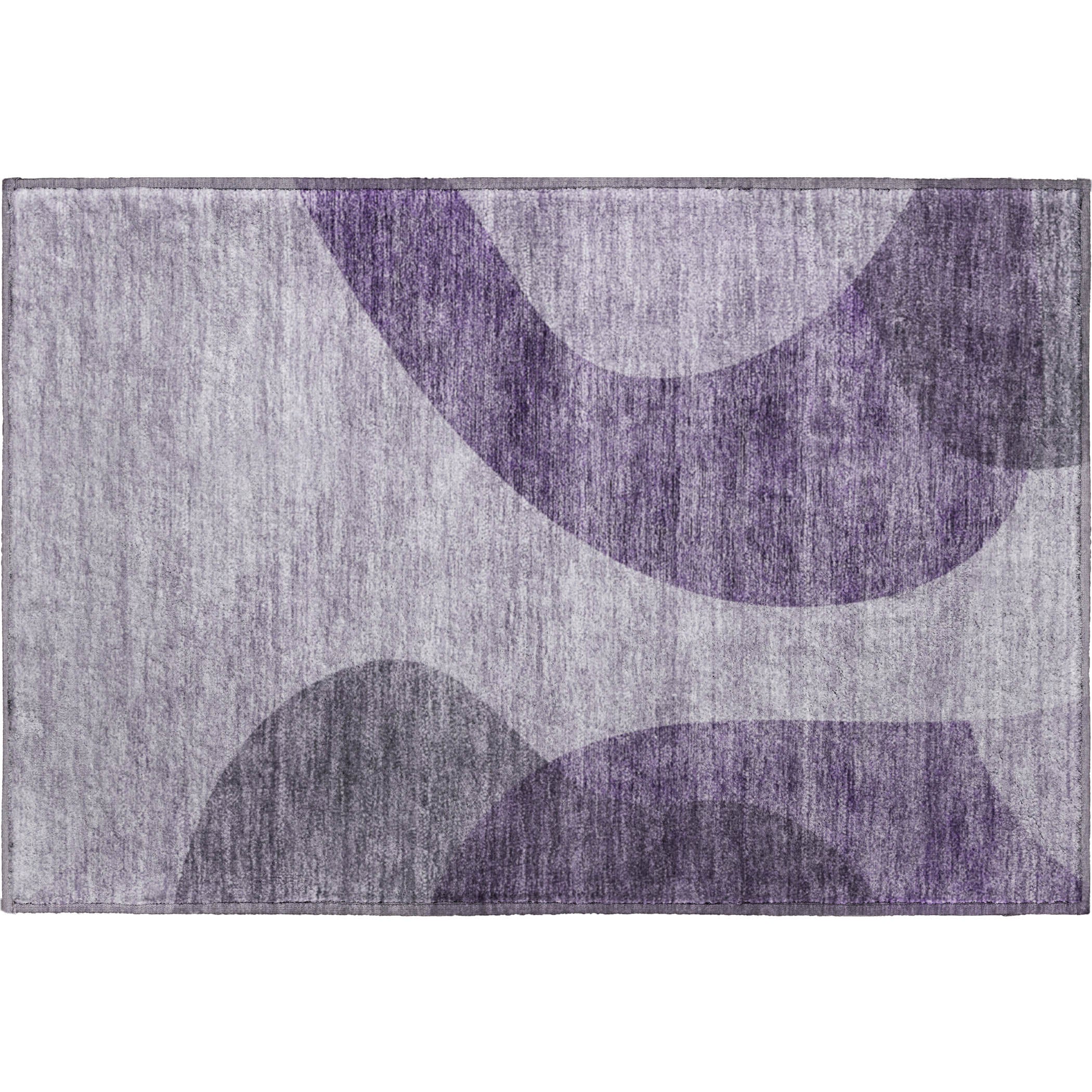 Bogota Machine Washable Transitional Purple Rug 1'8" x 2'6" #shape_Rectangle