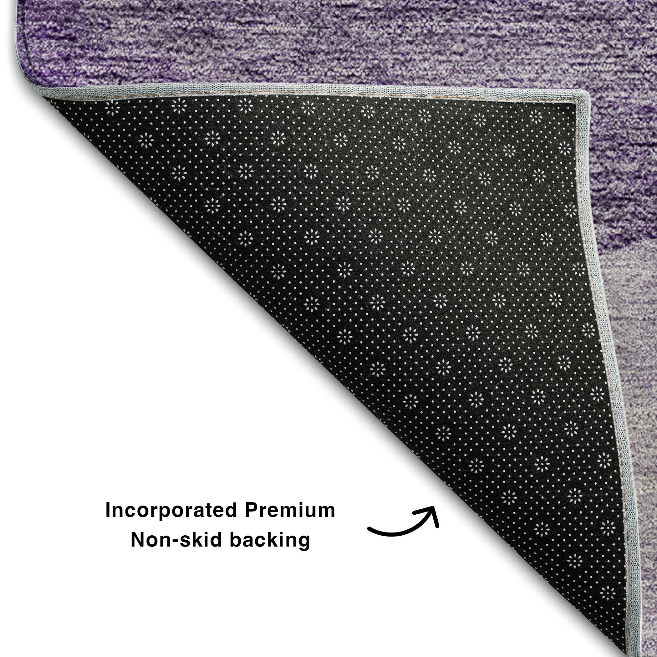 Bogota Machine Washable Transitional Purple Rug 1'8" x 2'6" #shape_Rectangle