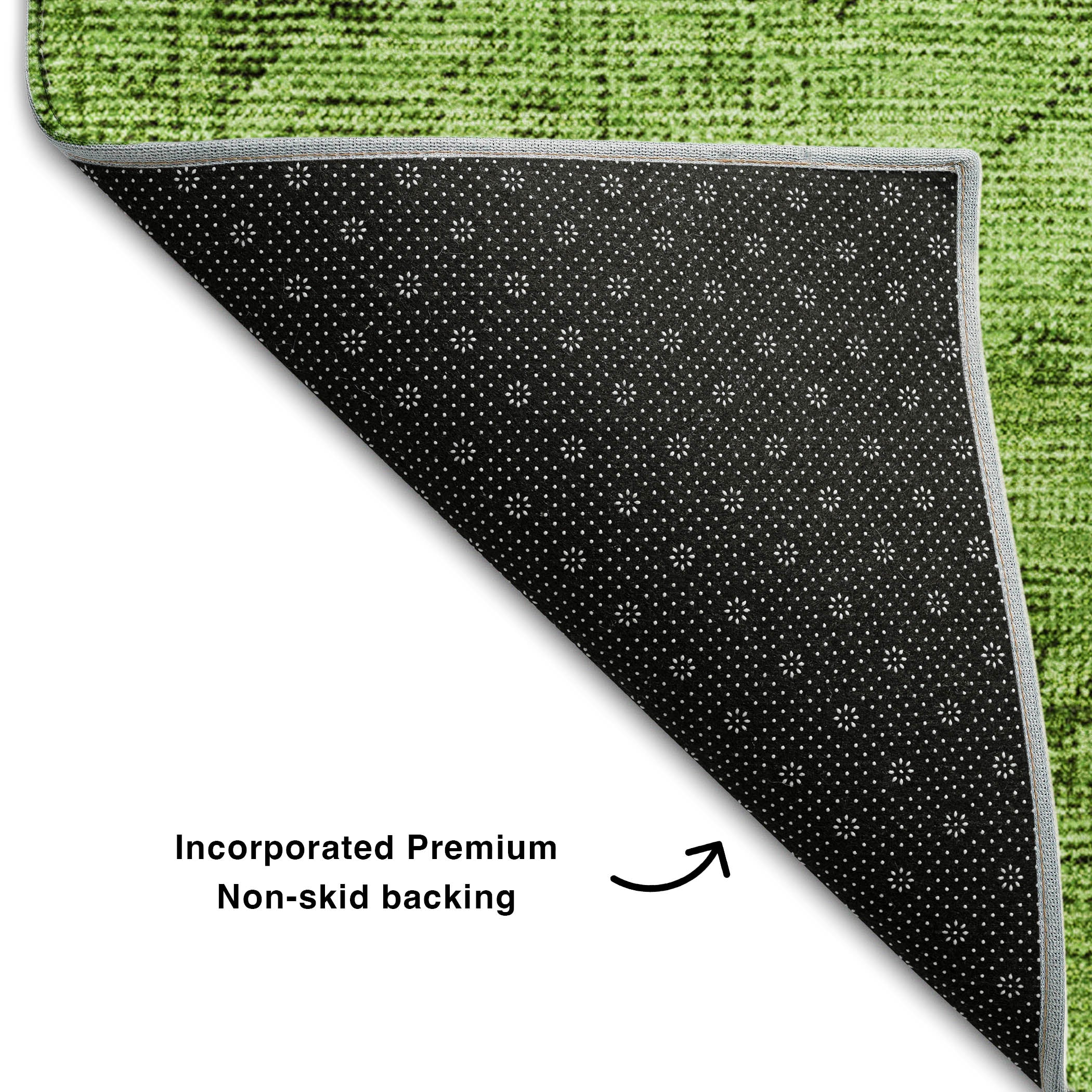 Seville Machine Washable Traditional Aloe Green Rug 1'8" x 2'6" #shape_Rectangle