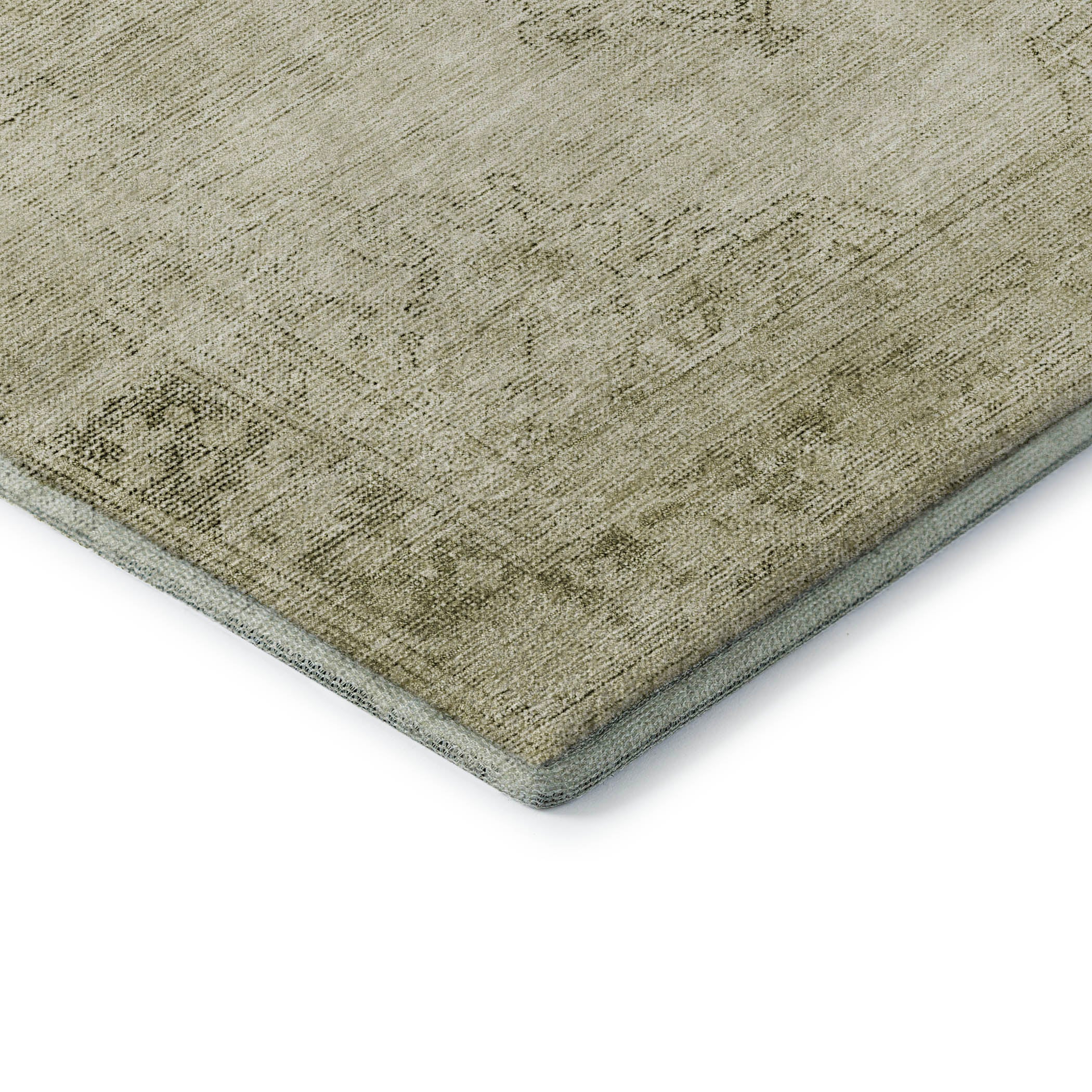 Seville Machine Washable Traditional Beige Brown Rug 1'8" x 2'6" #shape_Rectangle
