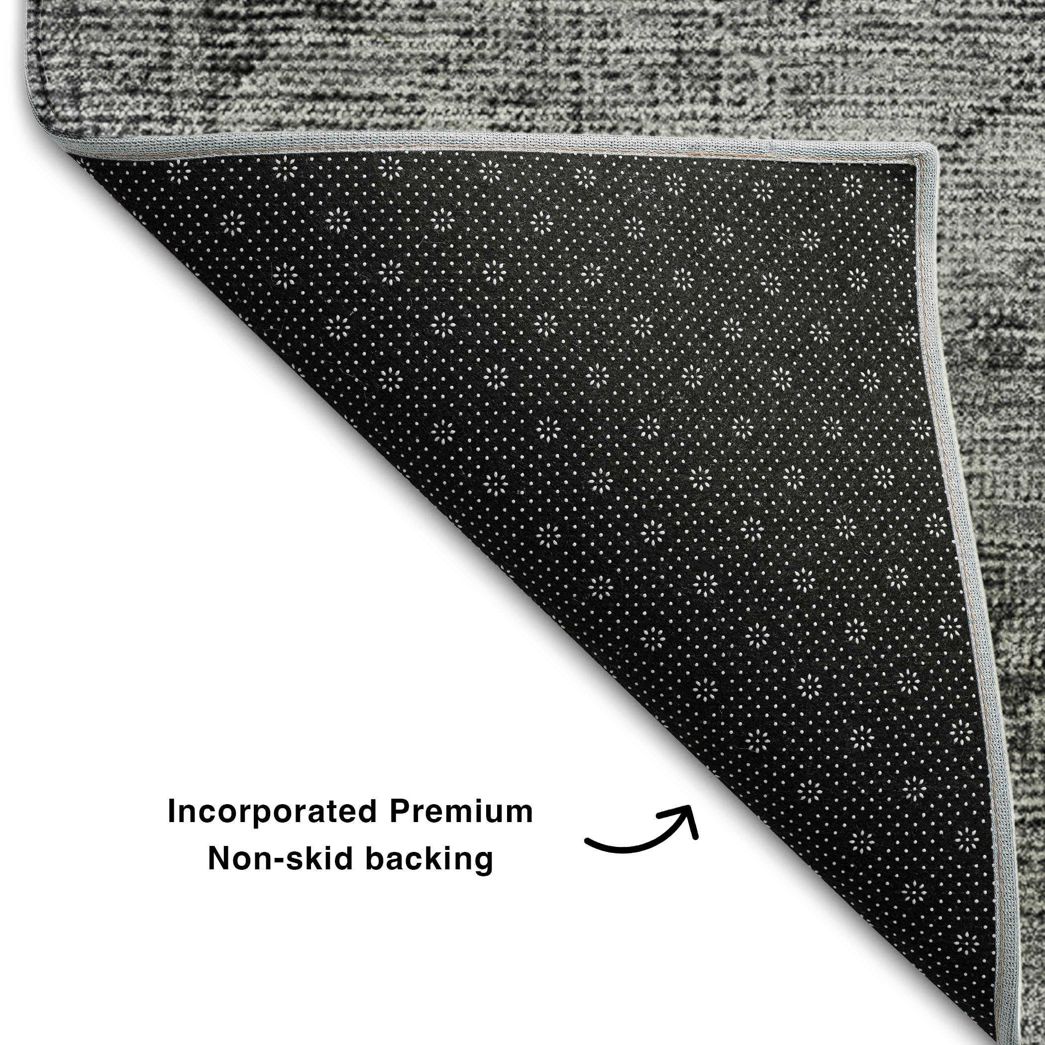 Seville Machine Washable Traditional Gray Rug 1'8" x 2'6" #shape_Rectangle