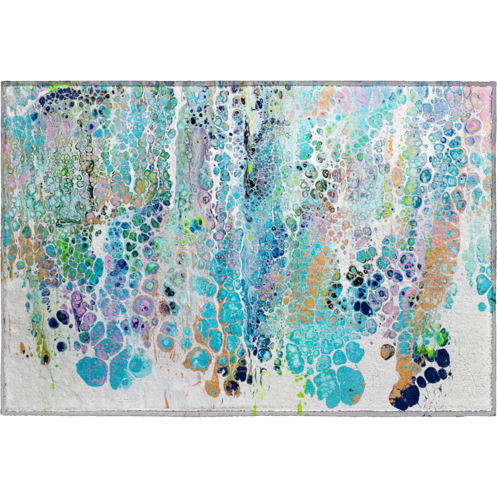 Colombo Machine Washable Contemporary Mermaid Multi Rug 1'8" x 2'6" #shape_Rectangle