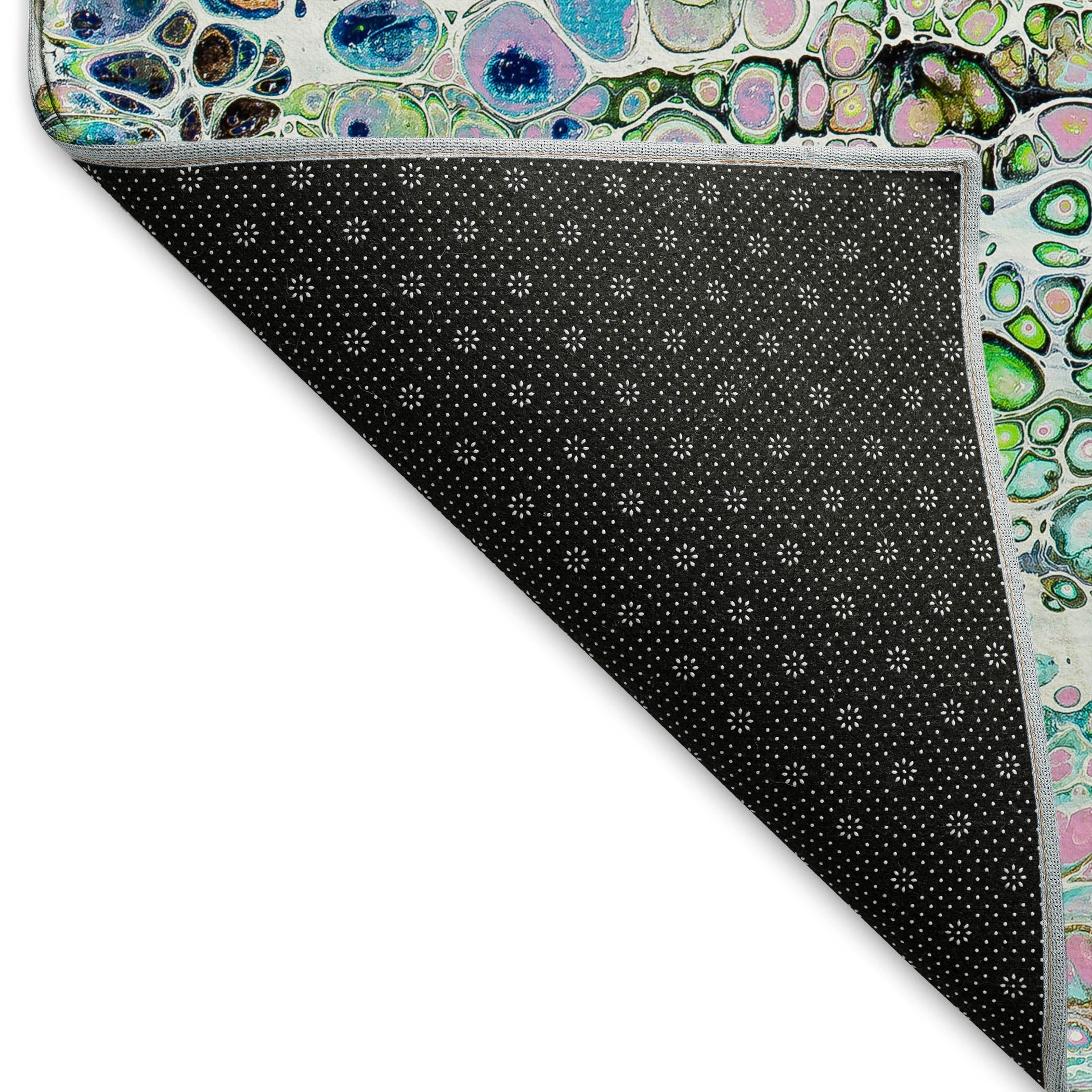 Colombo Machine Washable Contemporary Mermaid Multi Rug 1'8" x 2'6" #shape_Rectangle