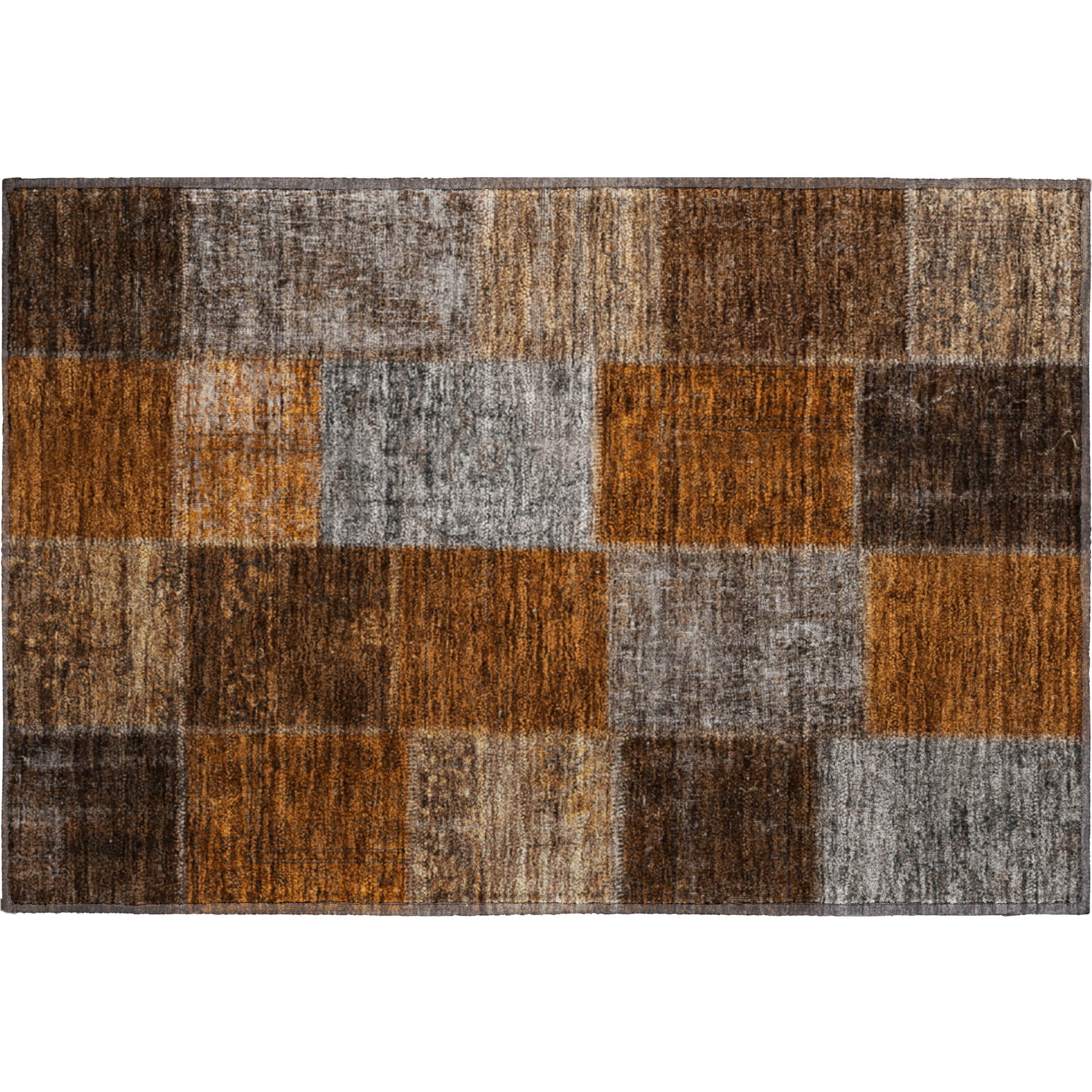 Havana Machine Washable Transitional Paprika Orange Rug 1'8" x 2'6" #shape_Rectangle