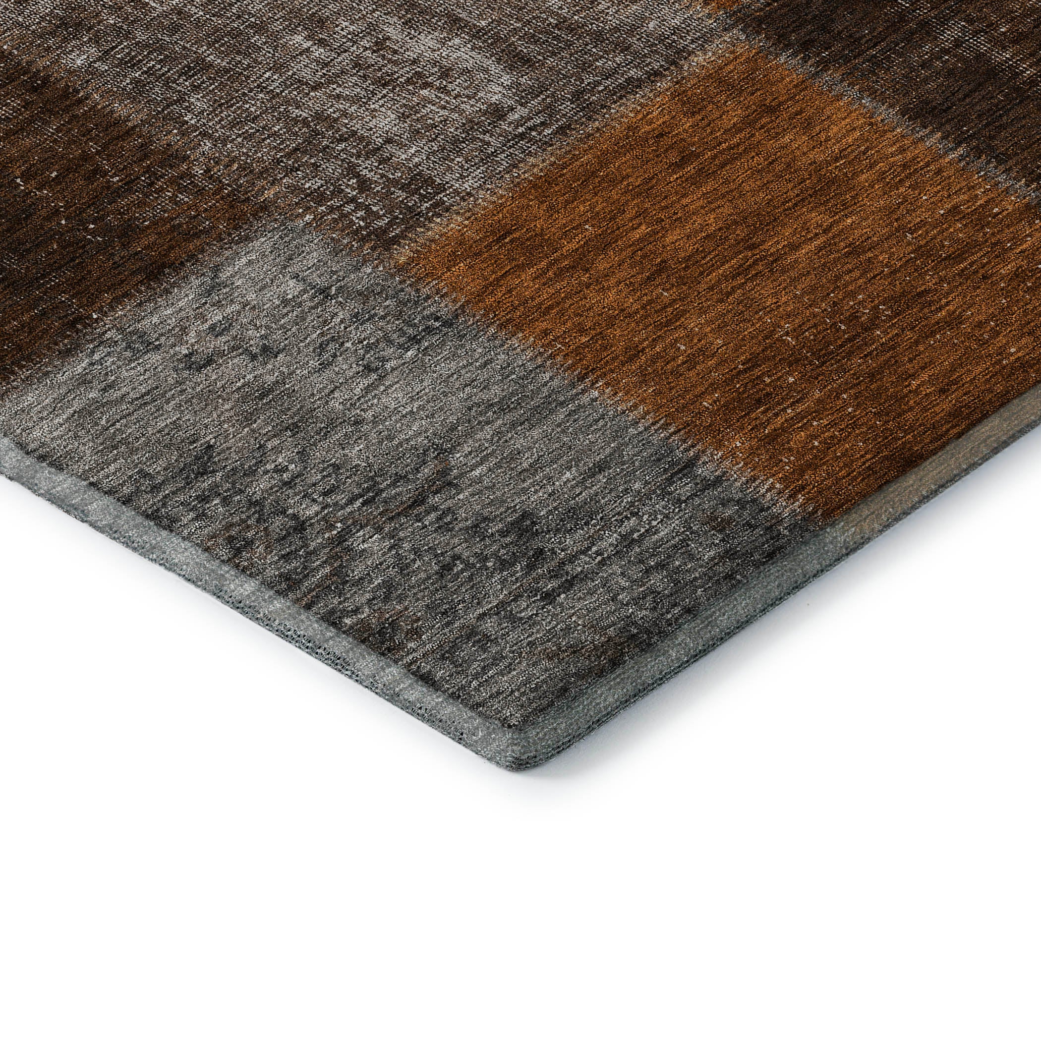 Havana Machine Washable Transitional Paprika Orange Rug 1'8" x 2'6" #shape_Rectangle
