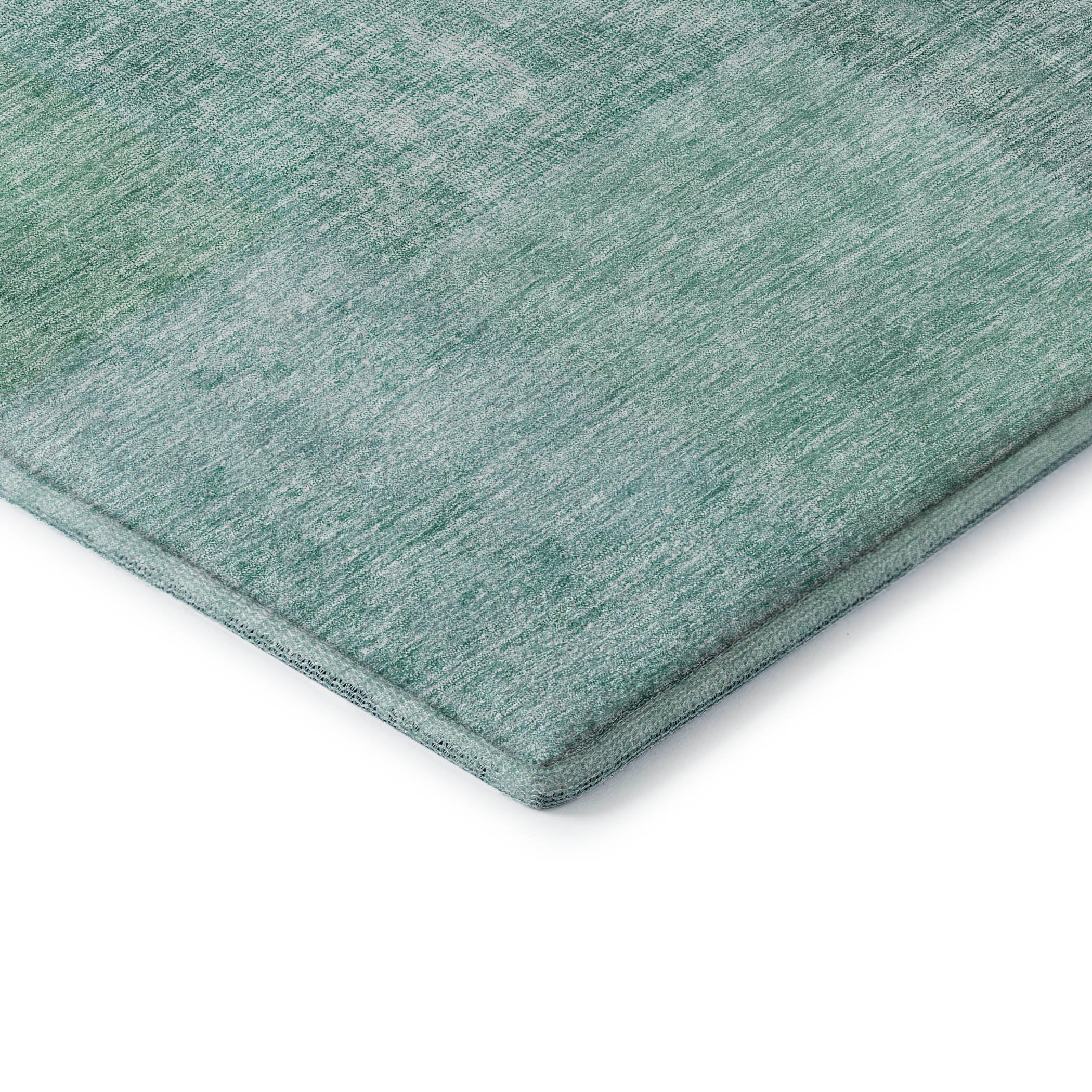 Dublin Machine Washable Transitional Teal Rug 1'8" x 2'6" #shape_Rectangle