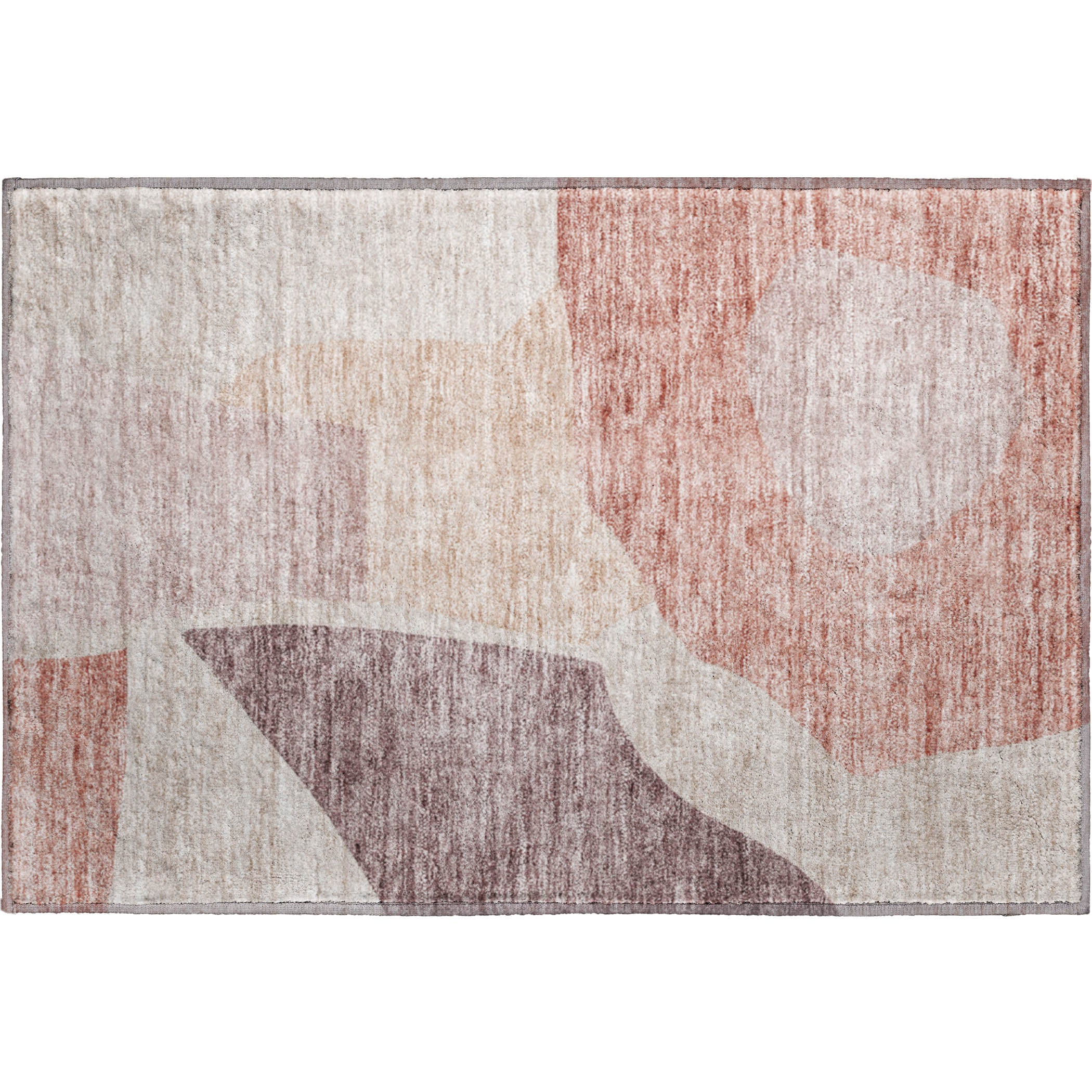 Montevideo Machine Washable Transitional Blush Pink Rug 1'8" x 2'6" #shape_Rectangle