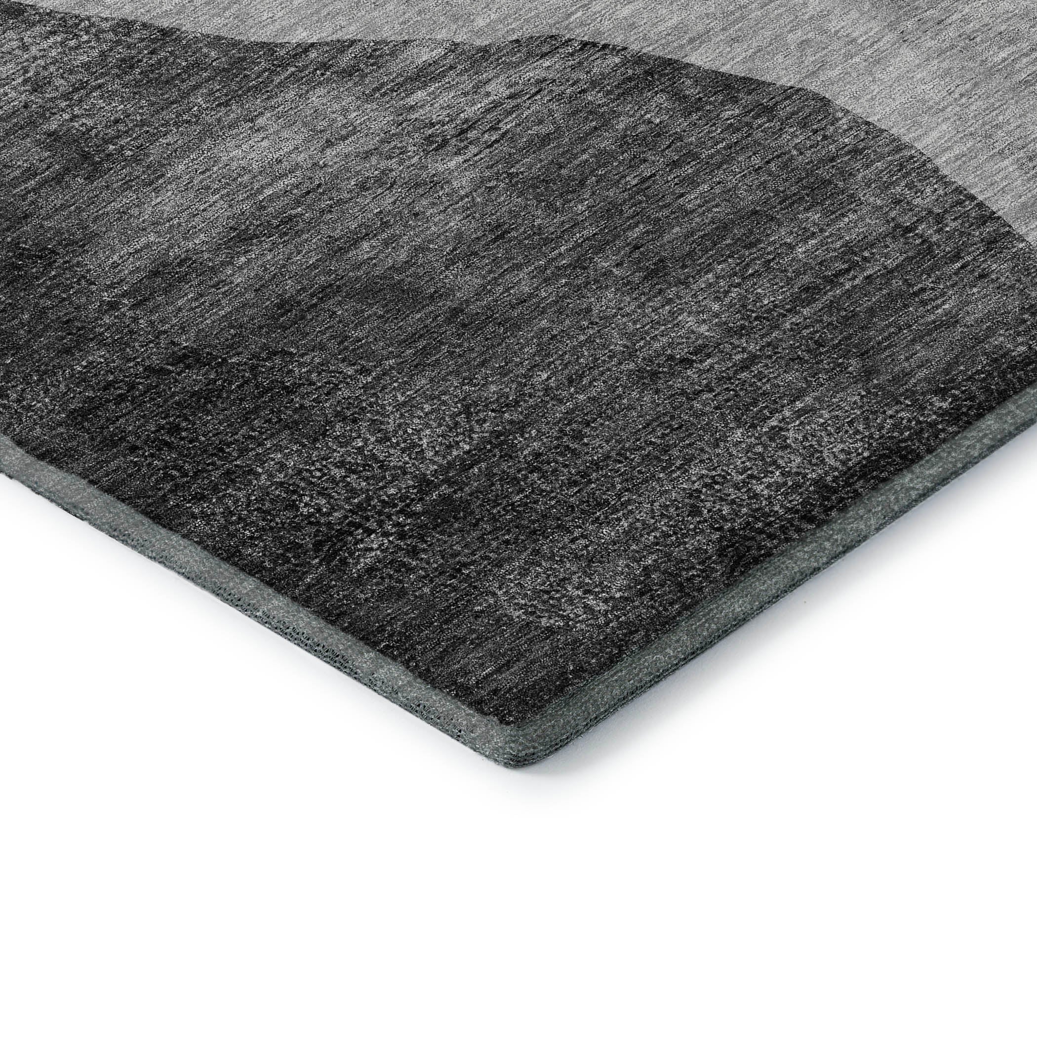 Seville Machine Washable Transitional Gray Rug 1'8" x 2'6" #shape_Rectangle