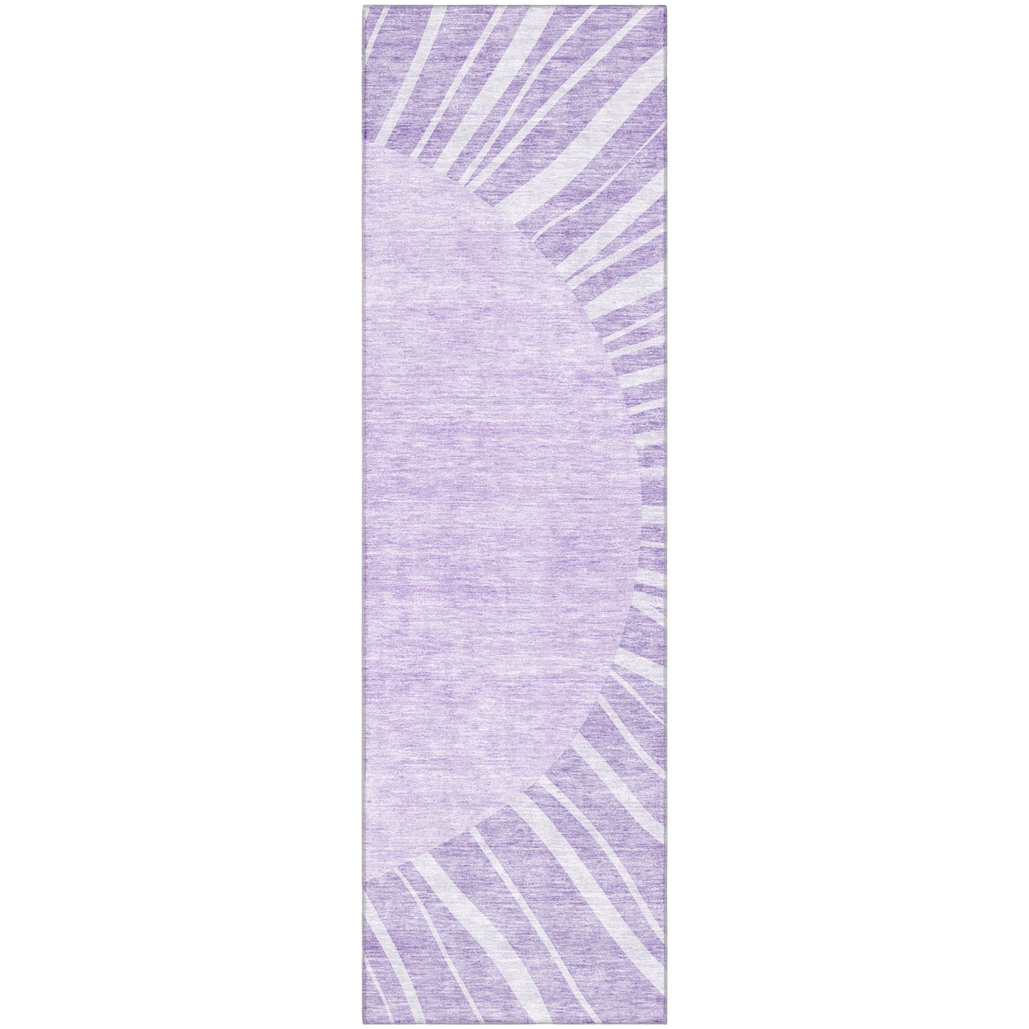 Ghent Machine Washable Transitional Lavender Purple Rug 2'3" x 7'6" #shape_Runner
