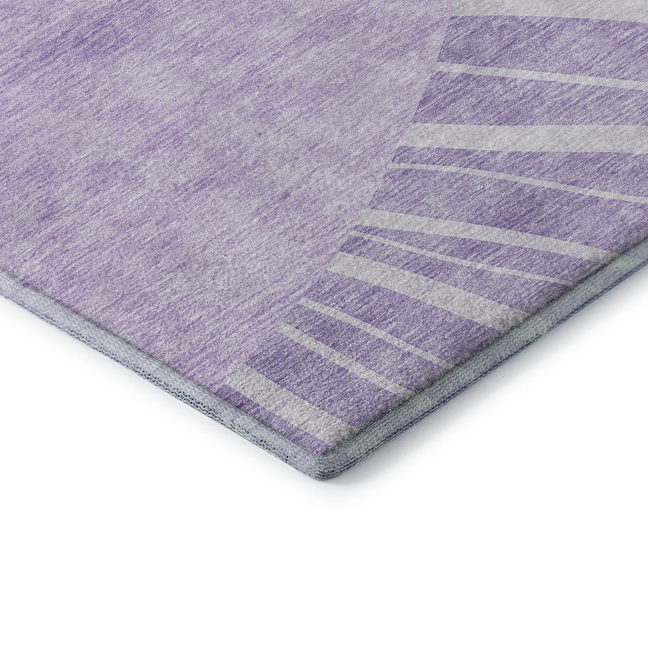 Ghent Machine Washable Transitional Lavender Purple Rug 1'8" x 2'6" #shape_Rectangle