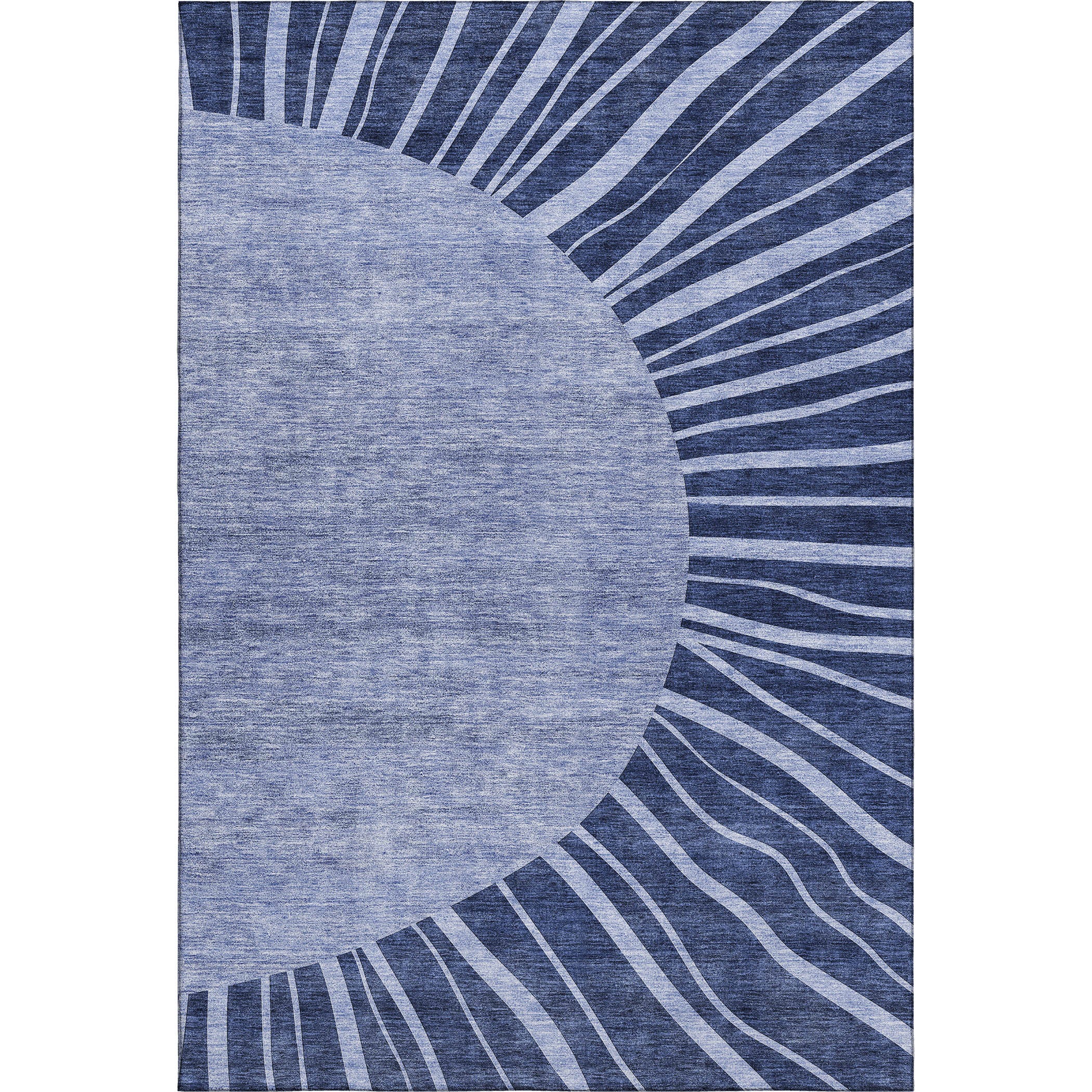 Ghent Machine Washable Transitional Navy Blue Rug 2'6" x 3'10" #shape_Rectangle