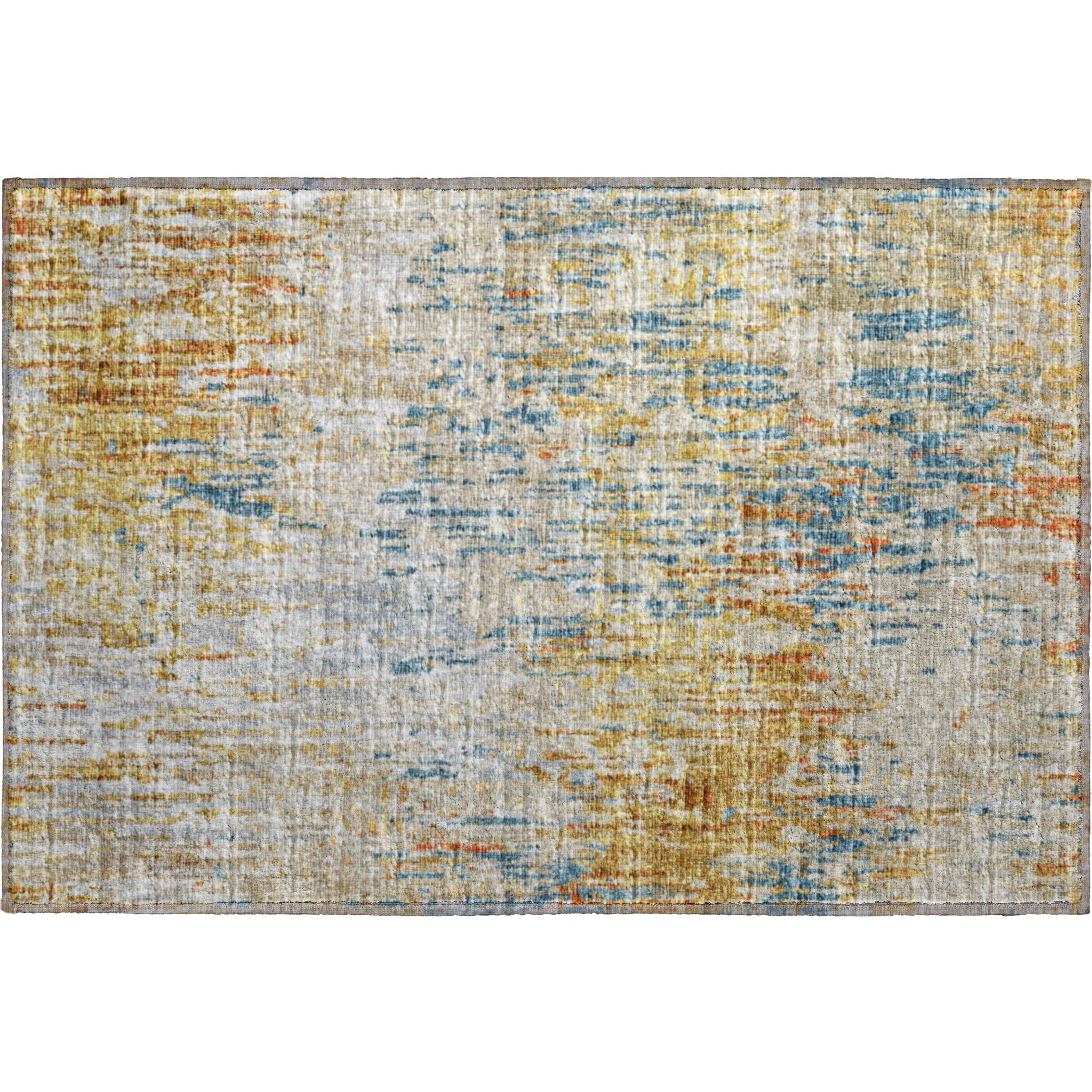 Bruges Machine Washable Transitional Gilded Multi Rug 1'8" x 2'6" #shape_Rectangle