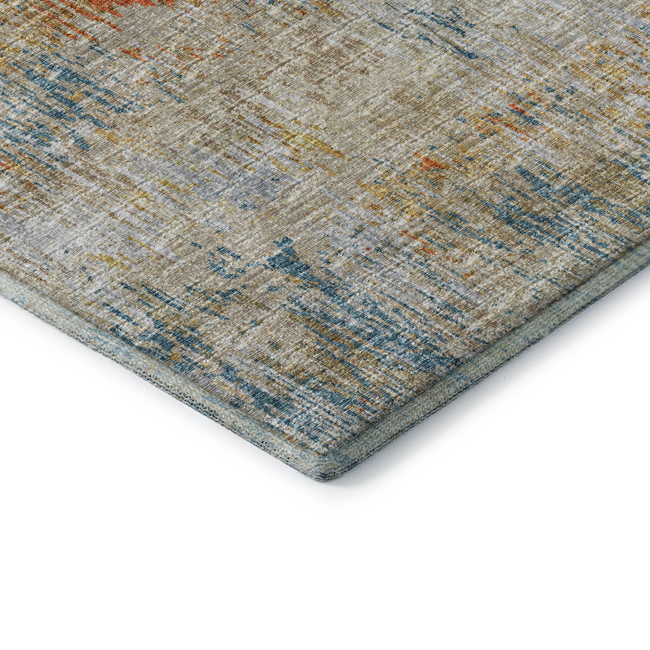 Bruges Machine Washable Transitional Gilded Multi Rug 1'8" x 2'6" #shape_Rectangle