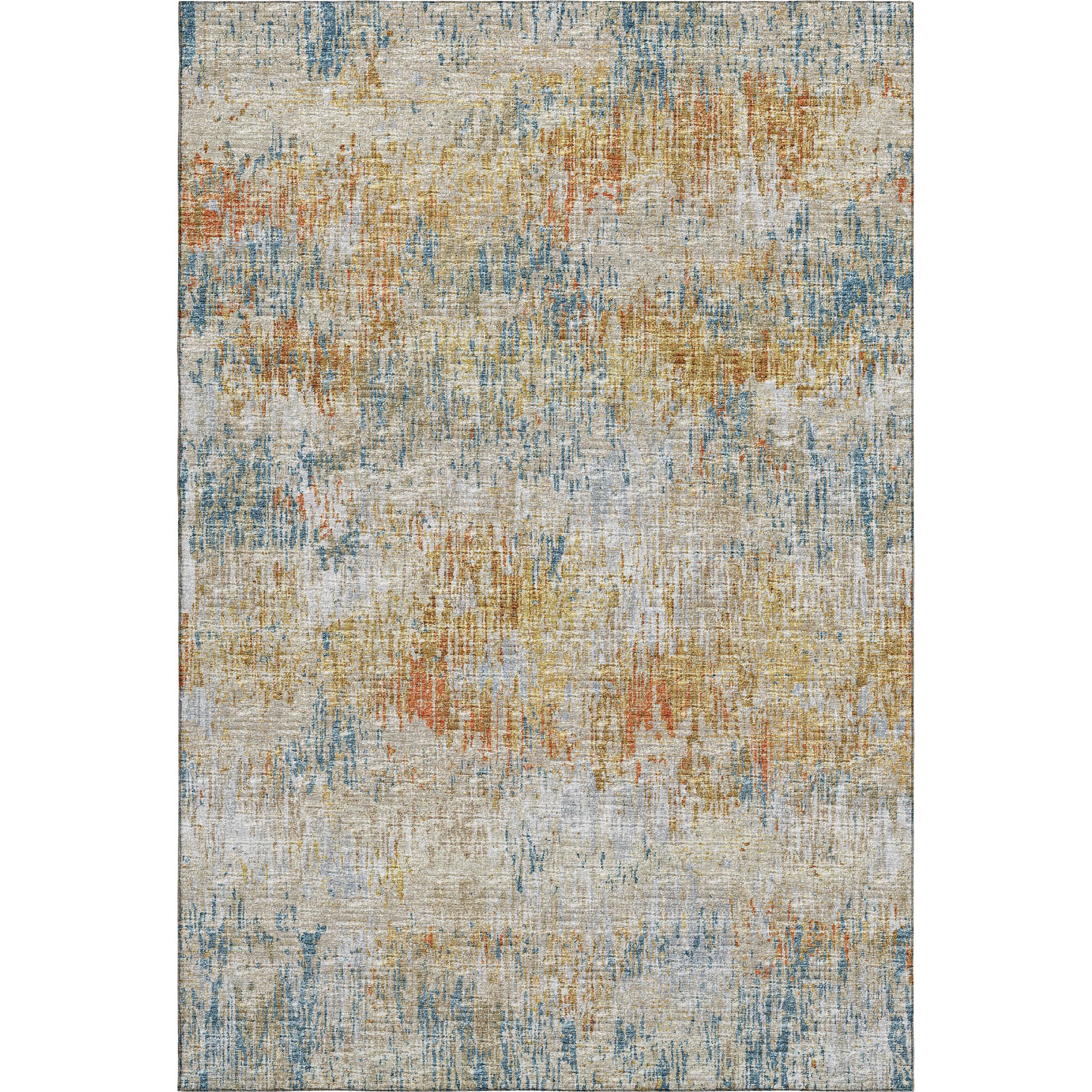 Bruges Machine Washable Transitional Gilded Multi Rug 2'6" x 3'10" #shape_Rectangle