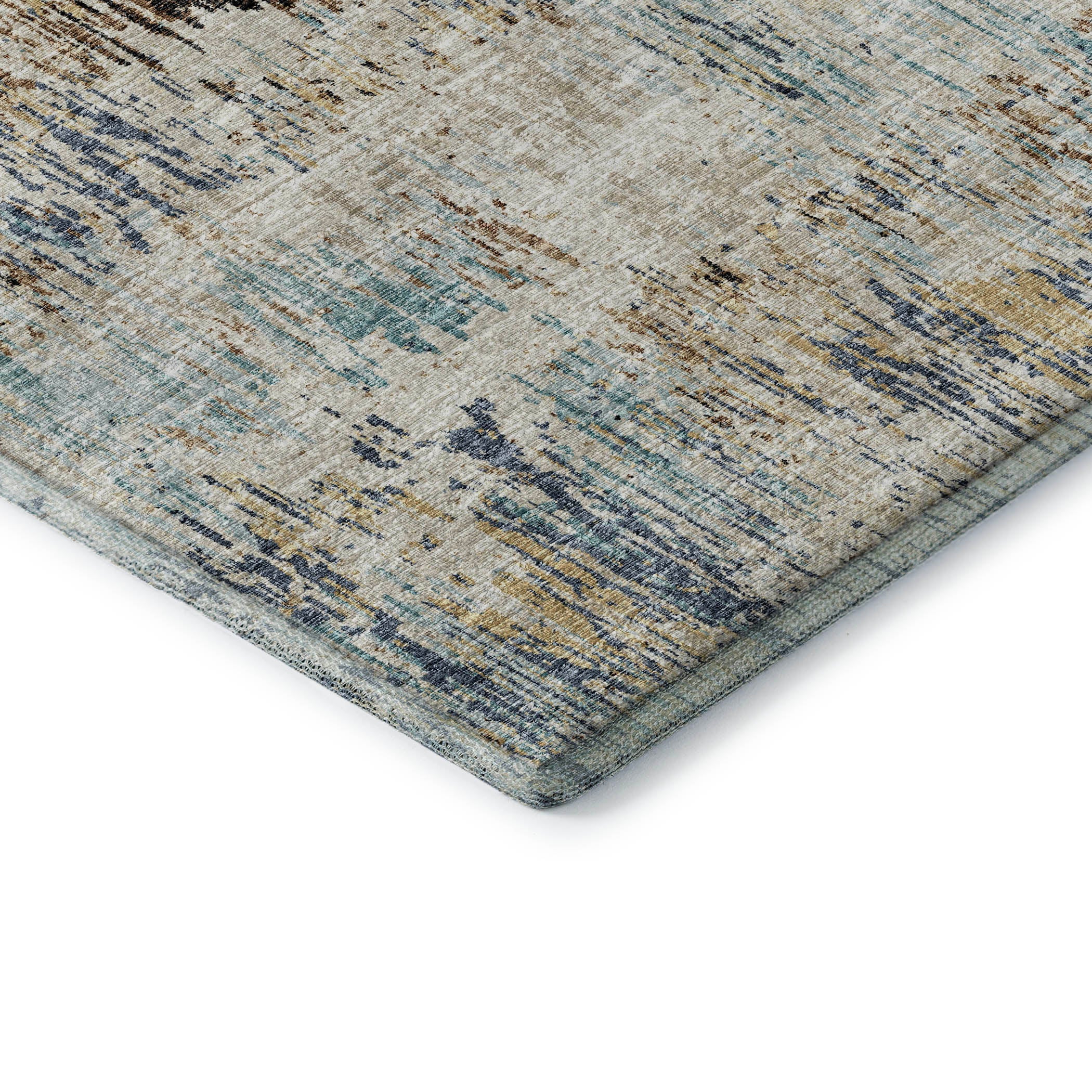 Bruges Machine Washable Transitional Moody Multi Rug 1'8" x 2'6" #shape_Rectangle