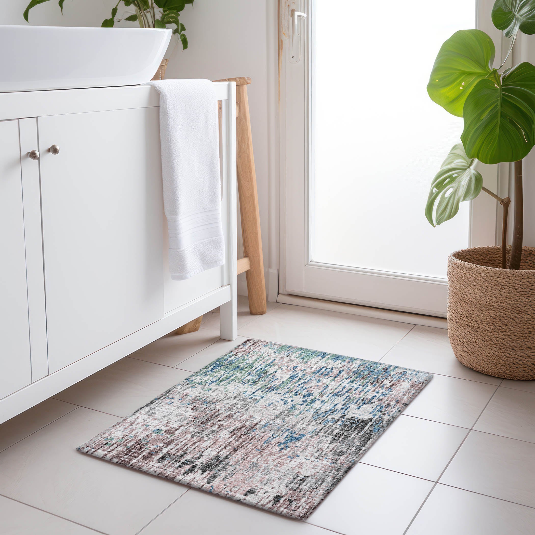 Bruges Machine Washable Transitional Multi Rug 1'8" x 2'6" #shape_Rectangle