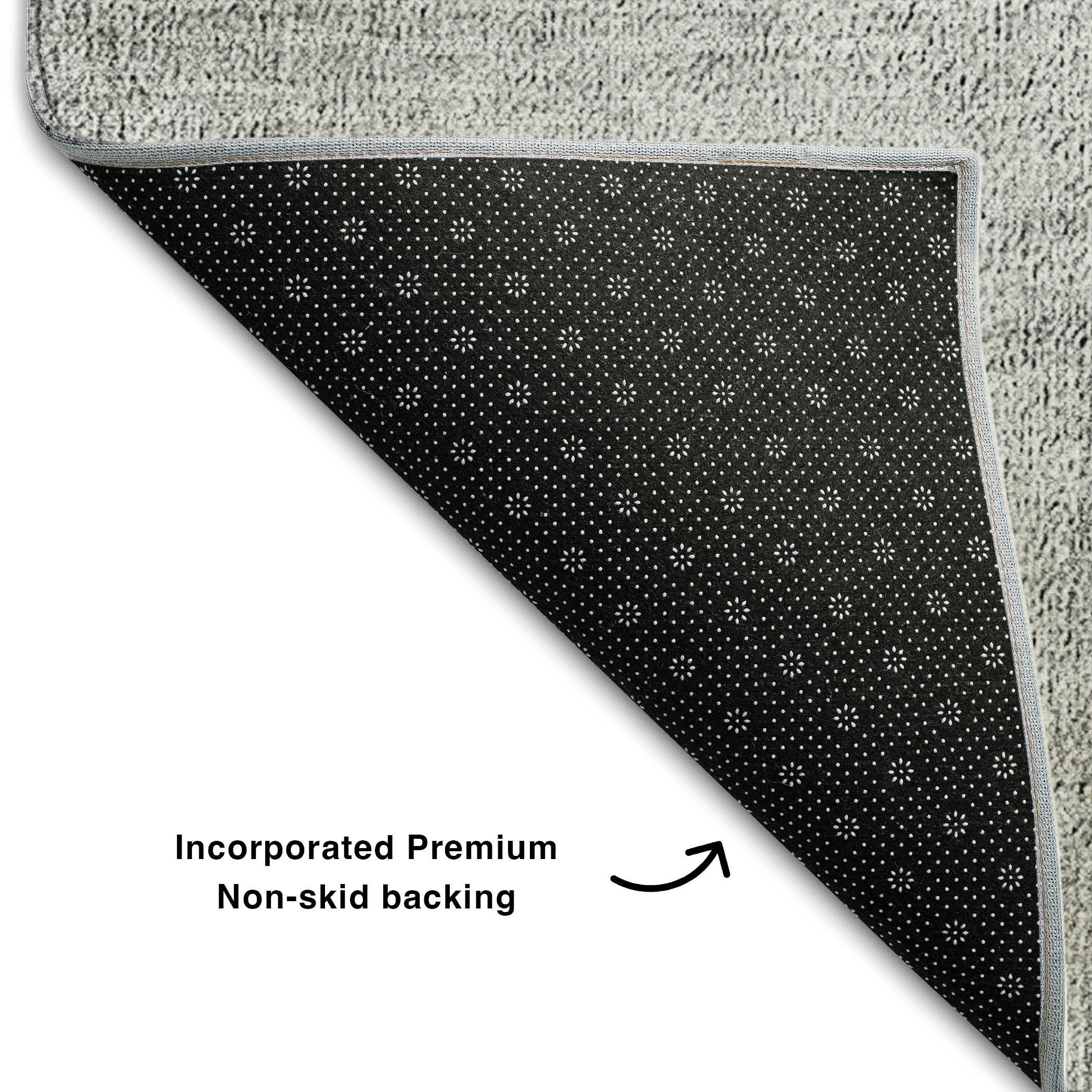 Lucerne Machine Washable Transitional Gray Rug 1'8" x 2'6" #shape_Rectangle