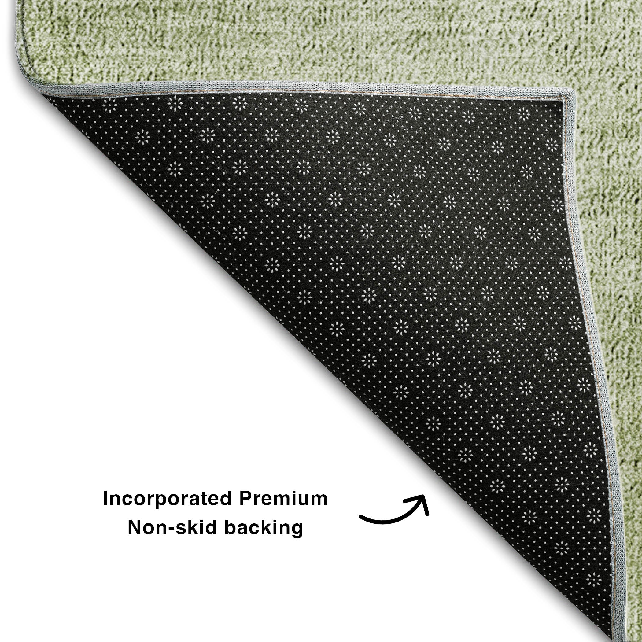 Lucerne Machine Washable Transitional Olive Green Rug 1'8" x 2'6" #shape_Rectangle