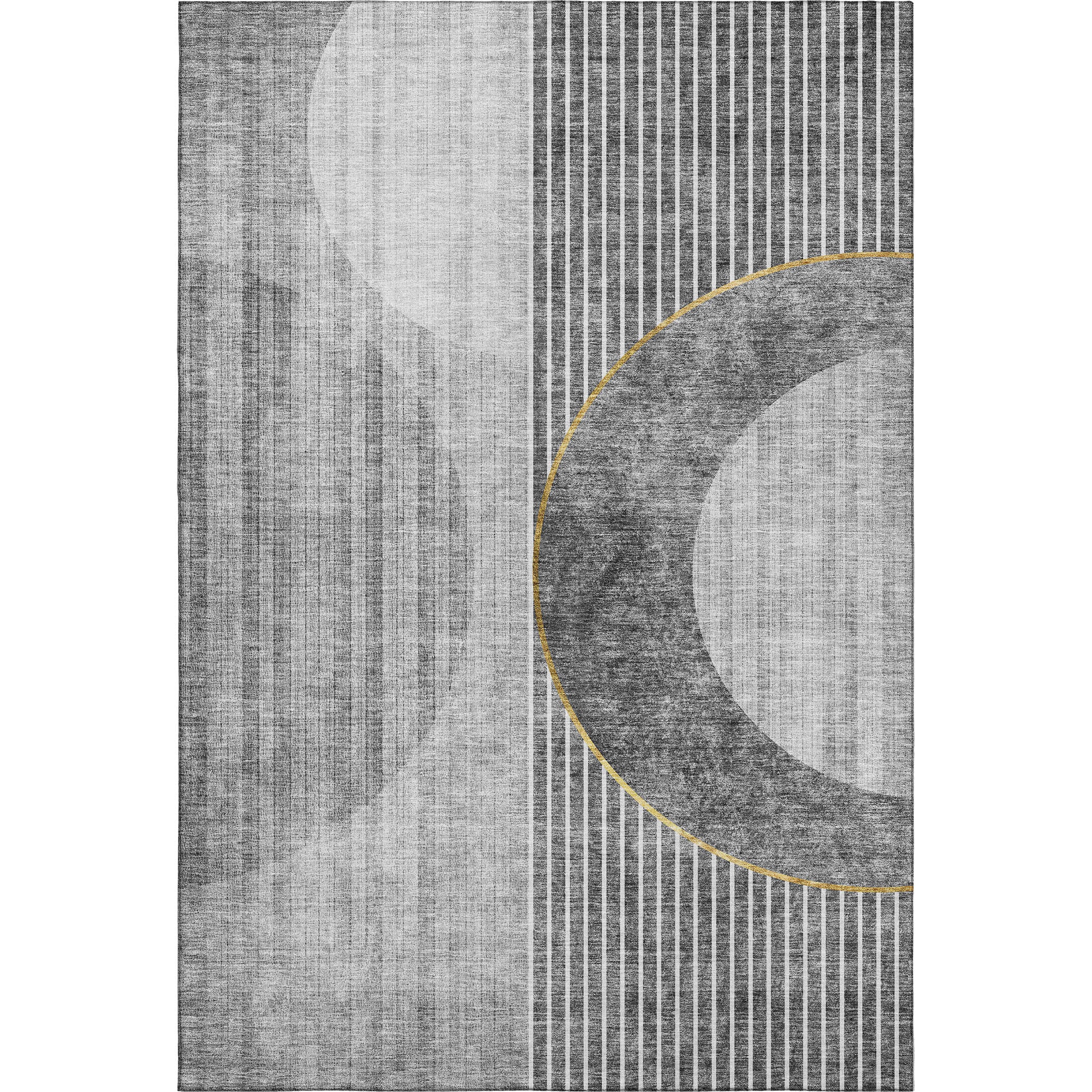 Marrakech Machine Washable Transitional Charcoal Gray Rug 2'6" x 3'10" #shape_Rectangle