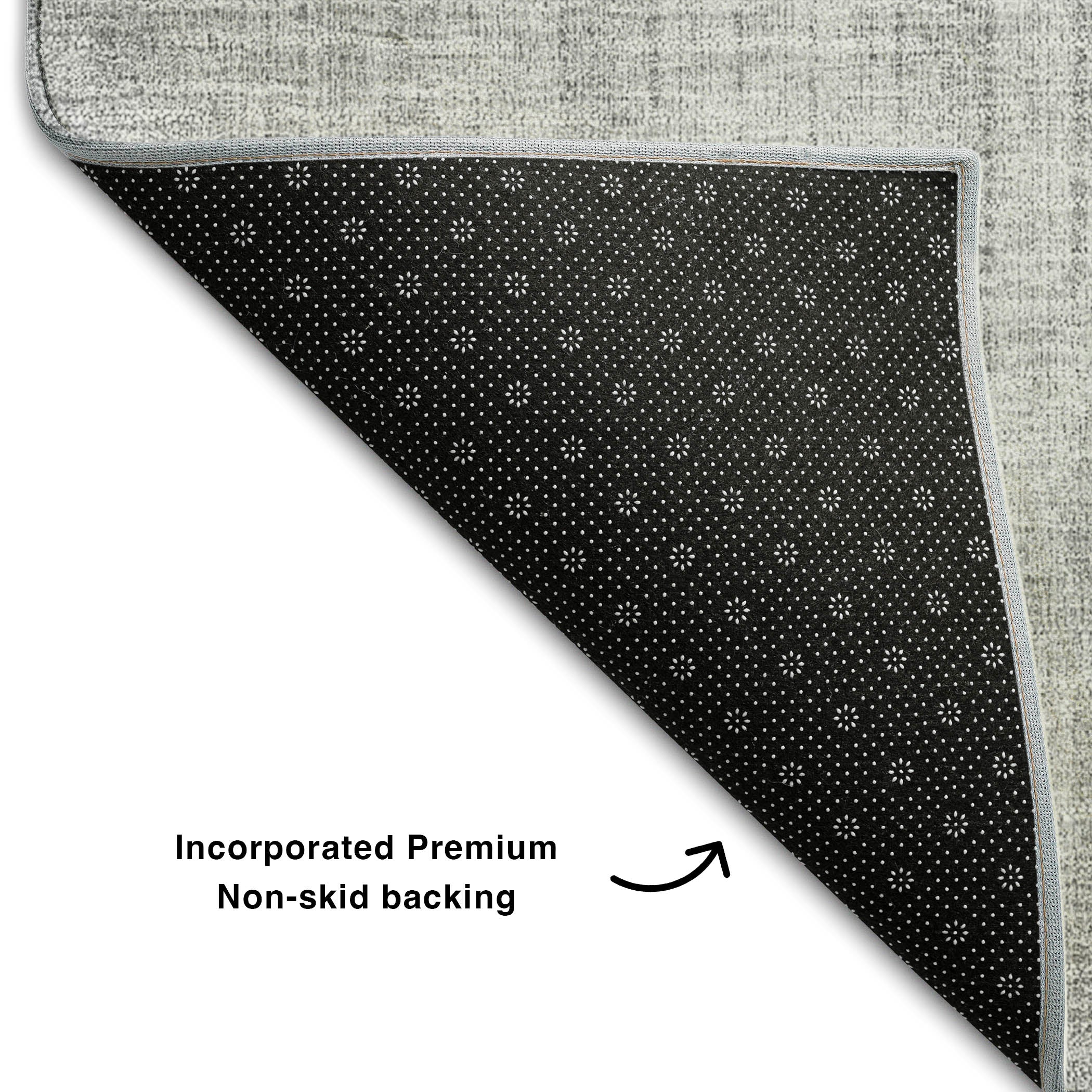 Marrakech Machine Washable Transitional Gray Rug 1'8" x 2'6" #shape_Rectangle