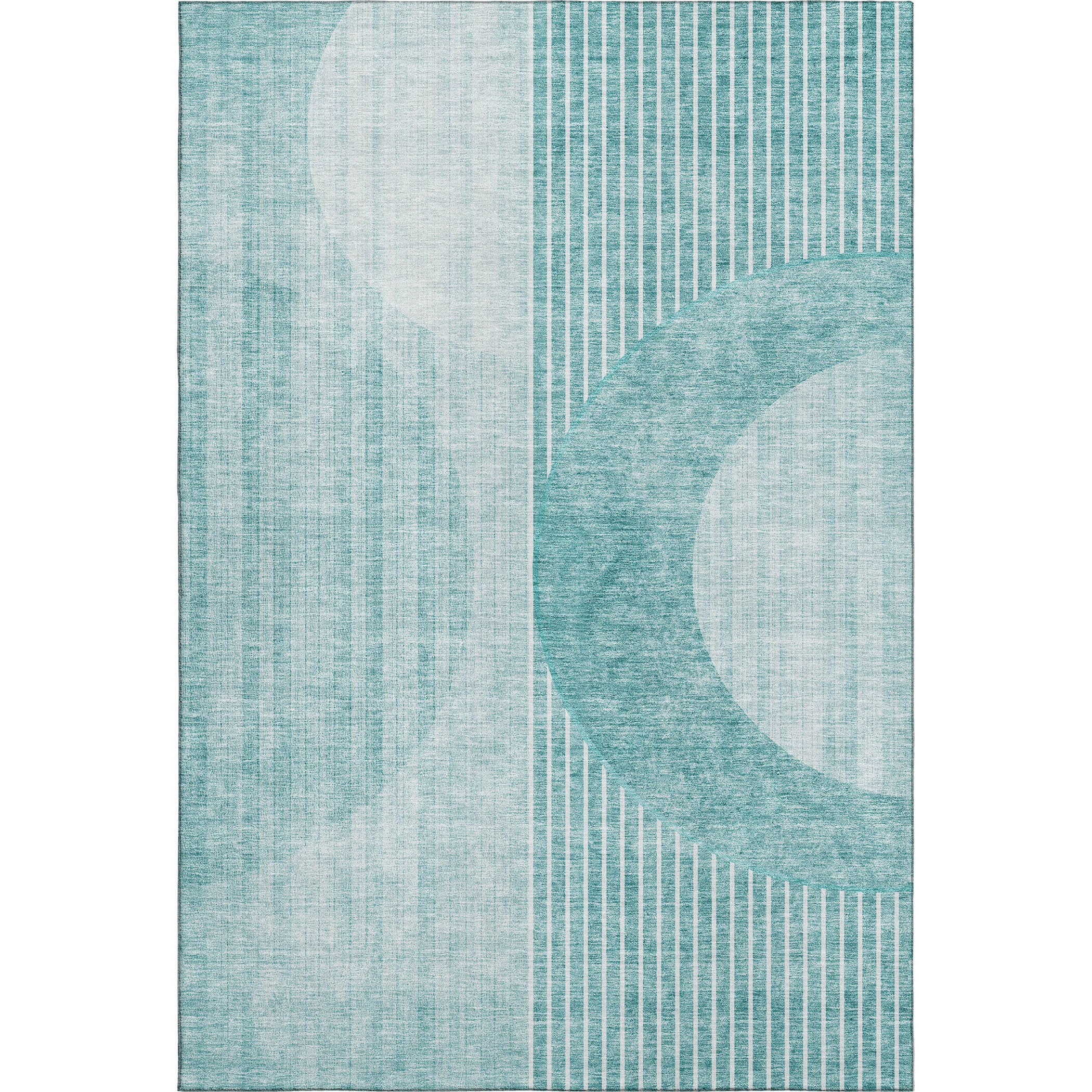 Marrakech Machine Washable Transitional Teal Rug 2'6" x 3'10" #shape_Rectangle