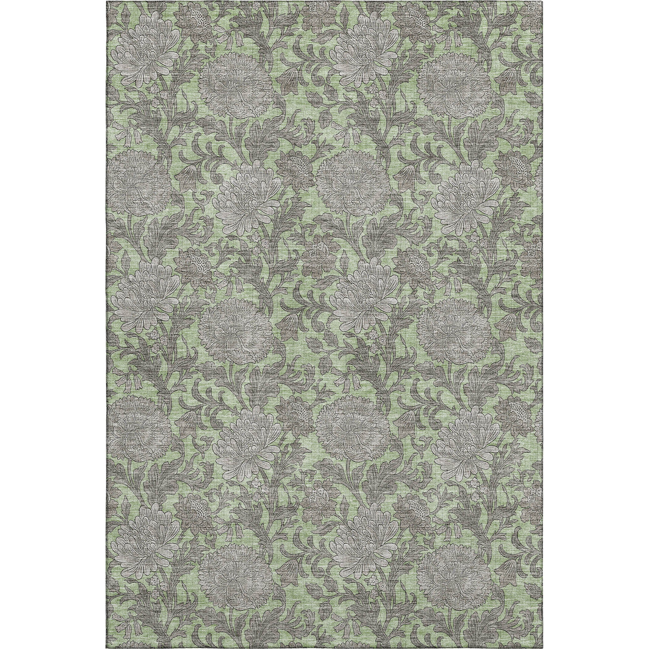 Sintra Machine Washable Transitional Aloe Green Rug 2'6" x 3'10" #shape_Rectangle