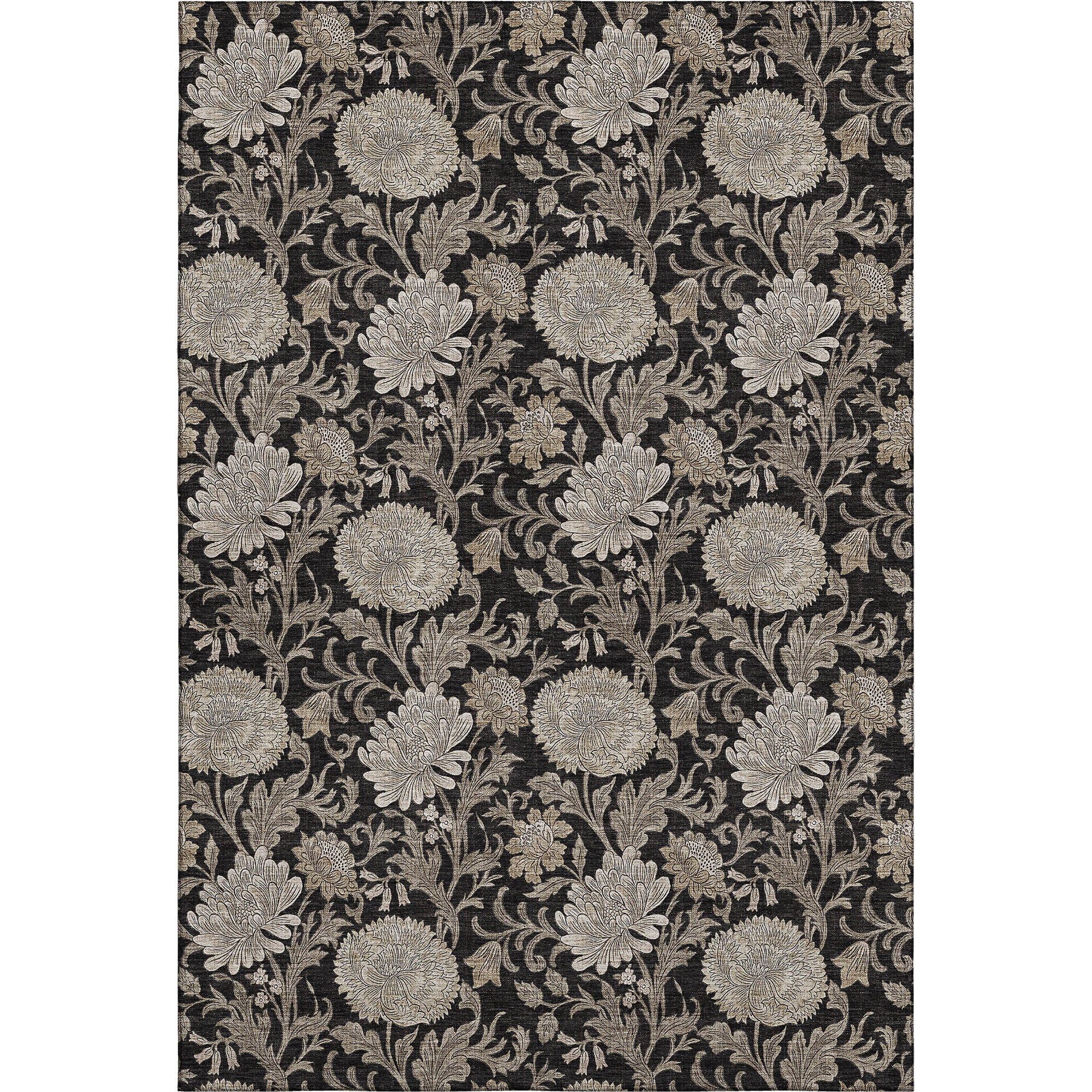Sintra Machine Washable Transitional Black Rug 2'6" x 3'10" #shape_Rectangle